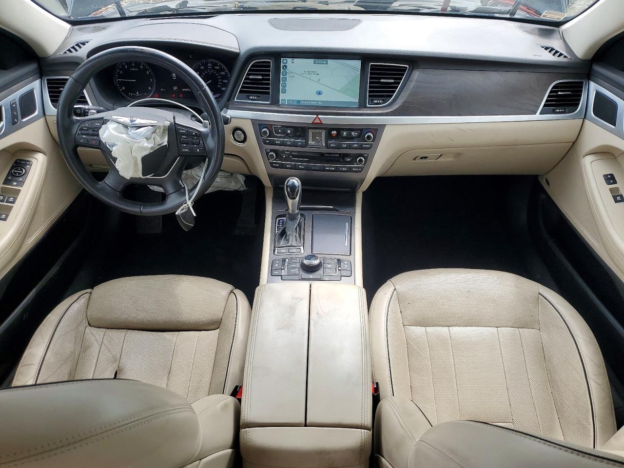 2015 Hyundai Genesis 3.8l Черный vin: KMHGN4JEXFU094418