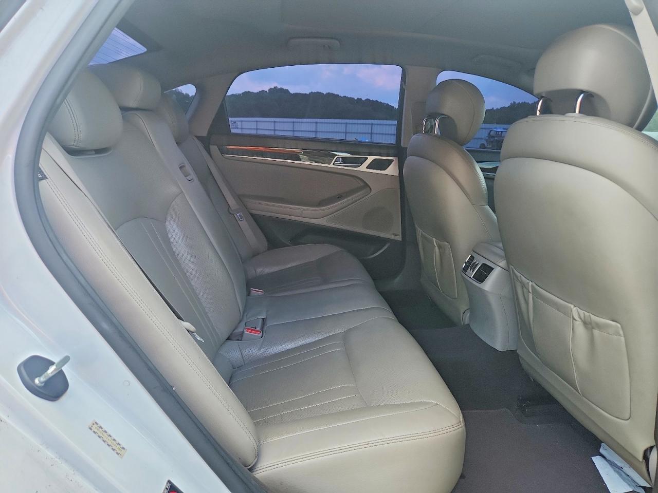 2015 Hyundai Genesis 3.8l White vin: KMHGN4JEXFU099389