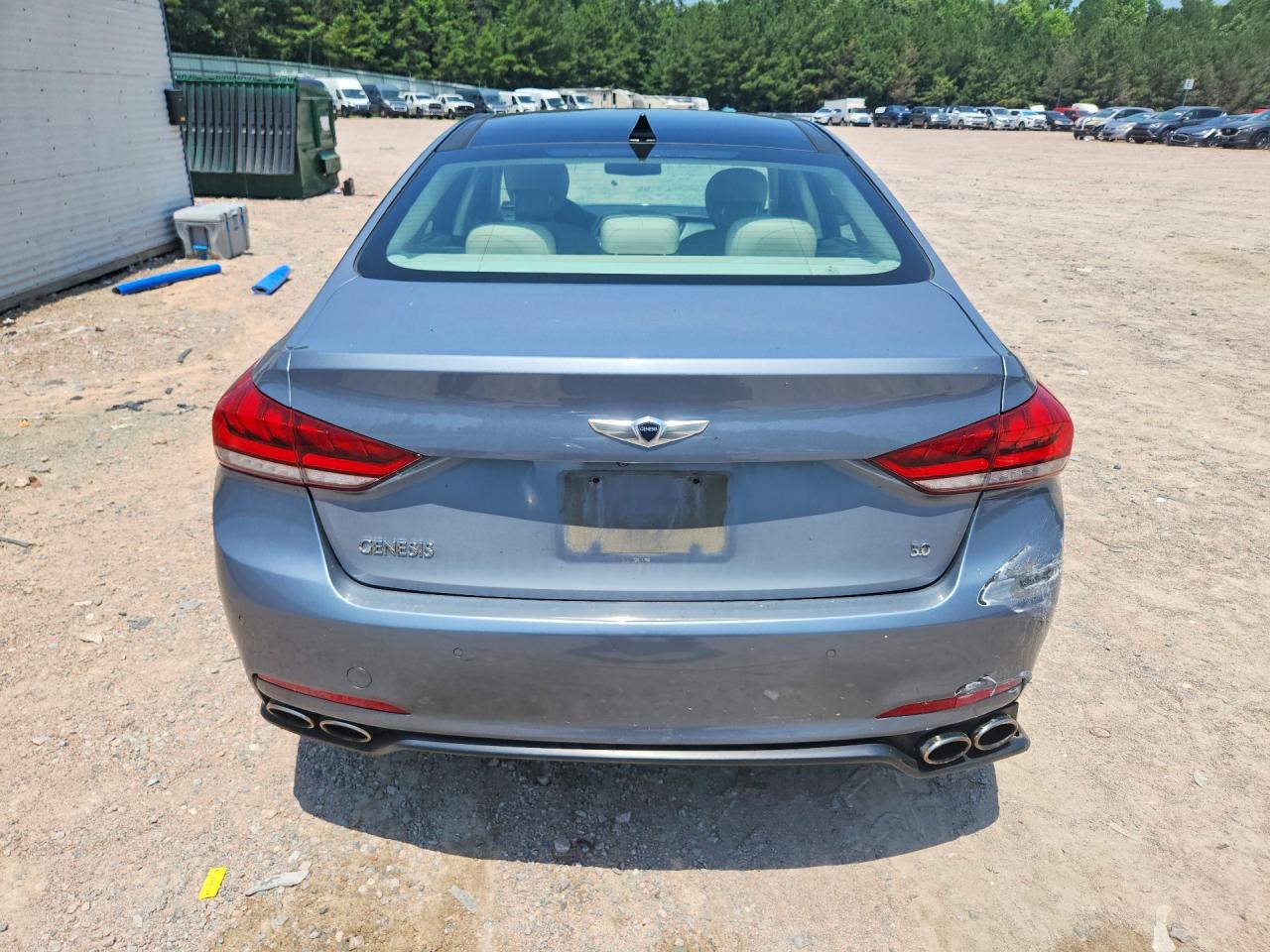 2015 Hyundai Genesis Gray vin: KMHGN4JF1FU018501