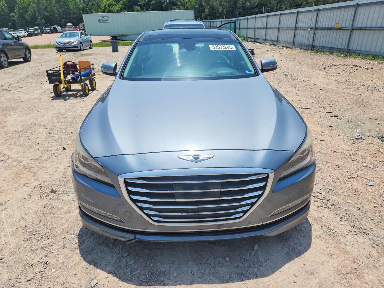 2015 Hyundai Genesis Gray vin: KMHGN4JF1FU018501