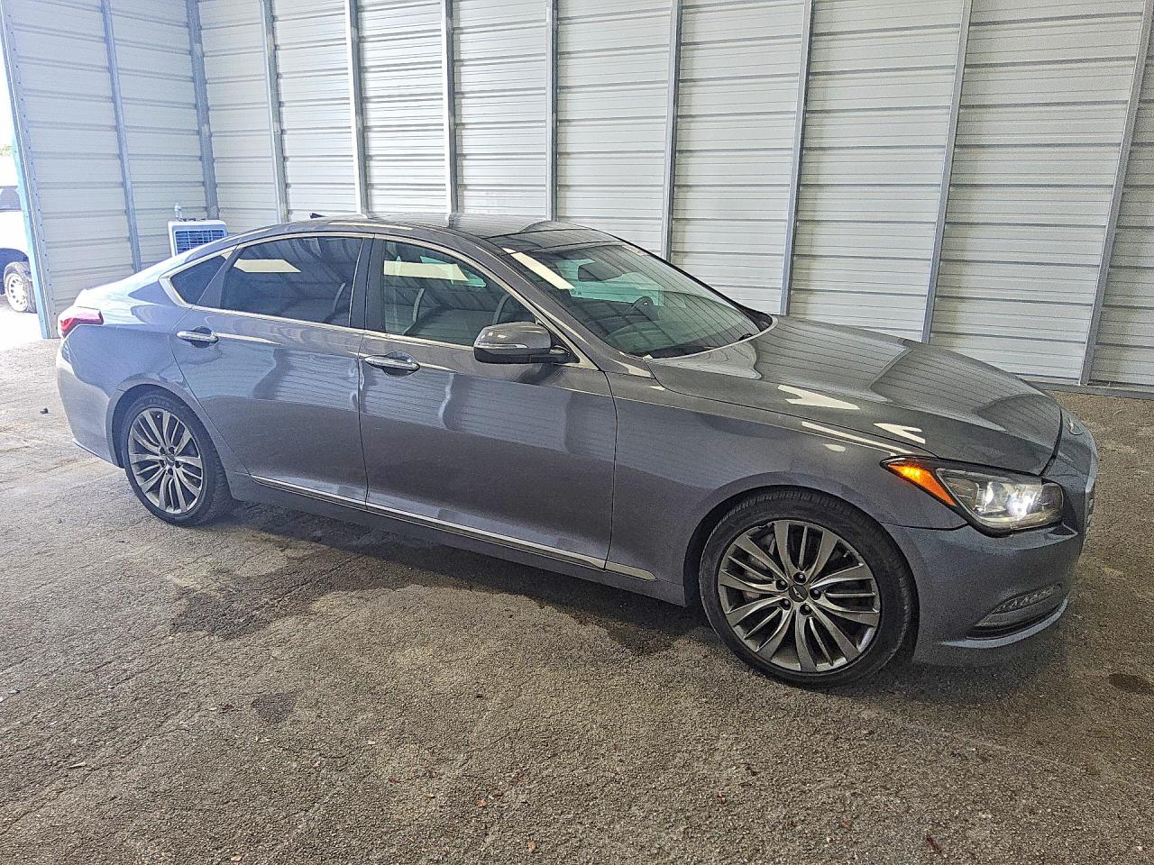 2015 Hyundai Genesis 5.0l Gray vin: KMHGN4JF1FU062207
