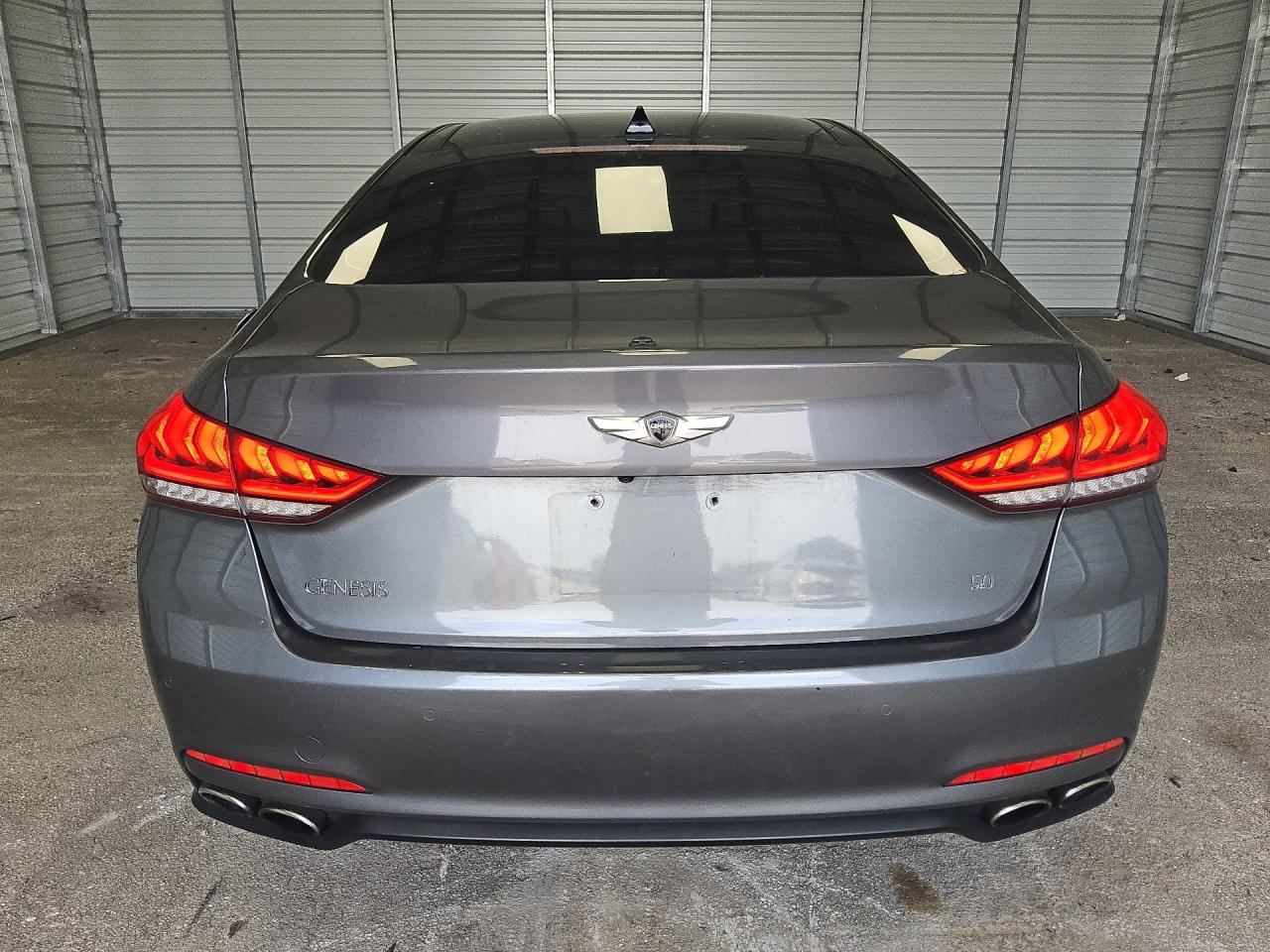 2015 Hyundai Genesis 5.0l Gray vin: KMHGN4JF1FU062207 Damage: Rear Bumper, Chipped, 3