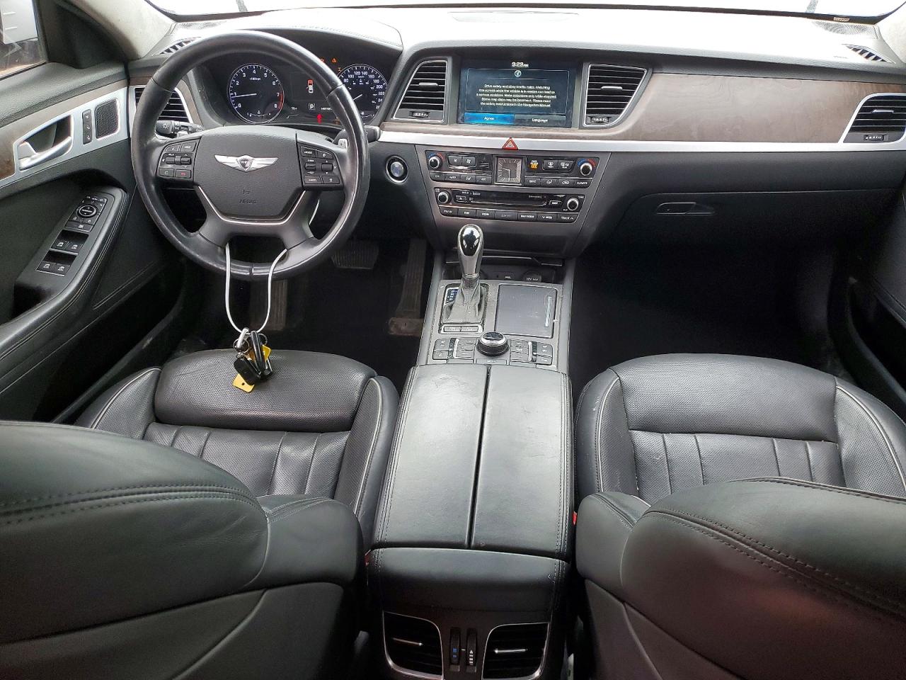 2015 Hyundai Genesis 5.0l White vin: KMHGN4JF2FU017535