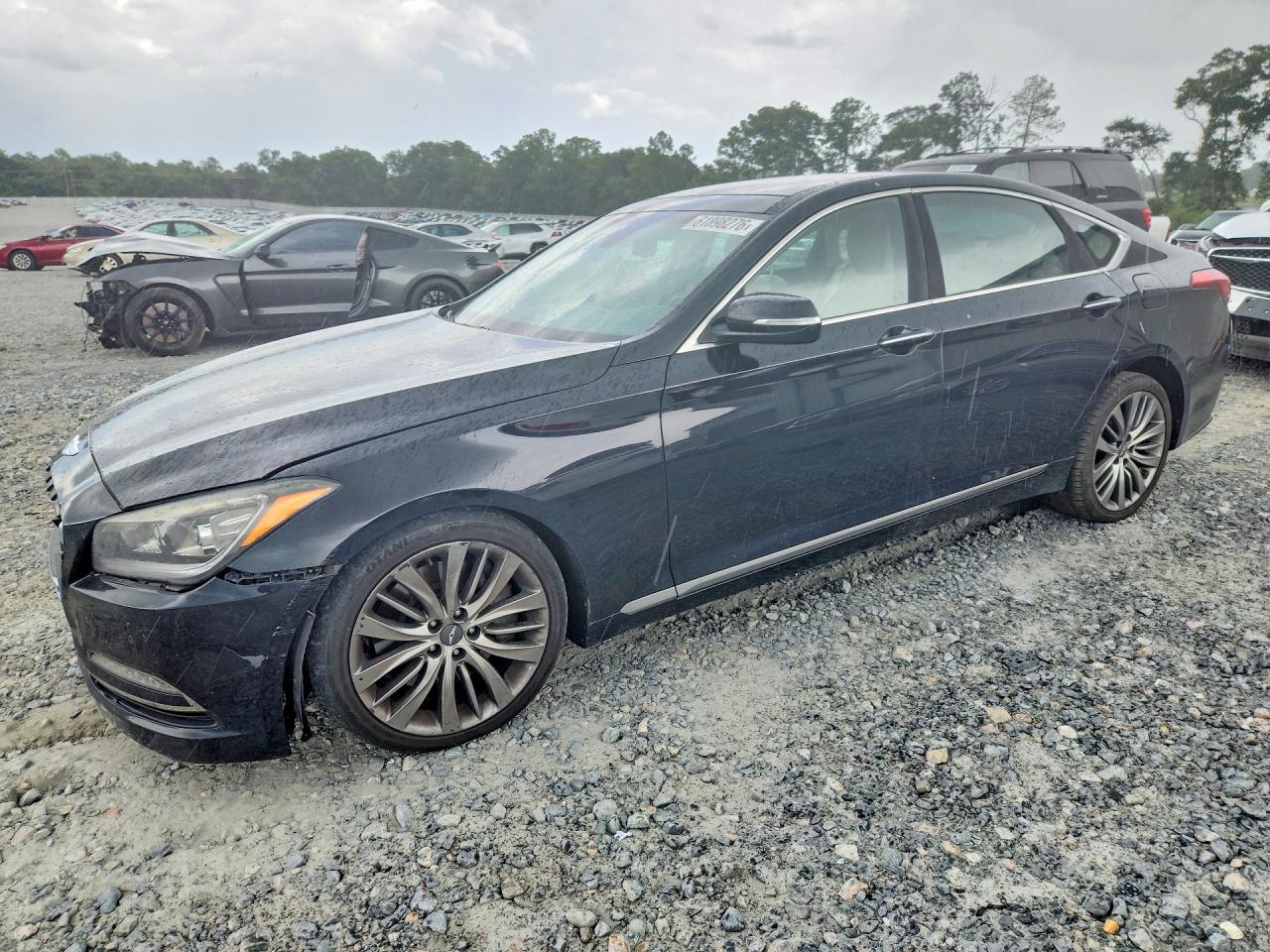 2015 Hyundai Genesis 5.0l Black vin: KMHGN4JF2FU021522