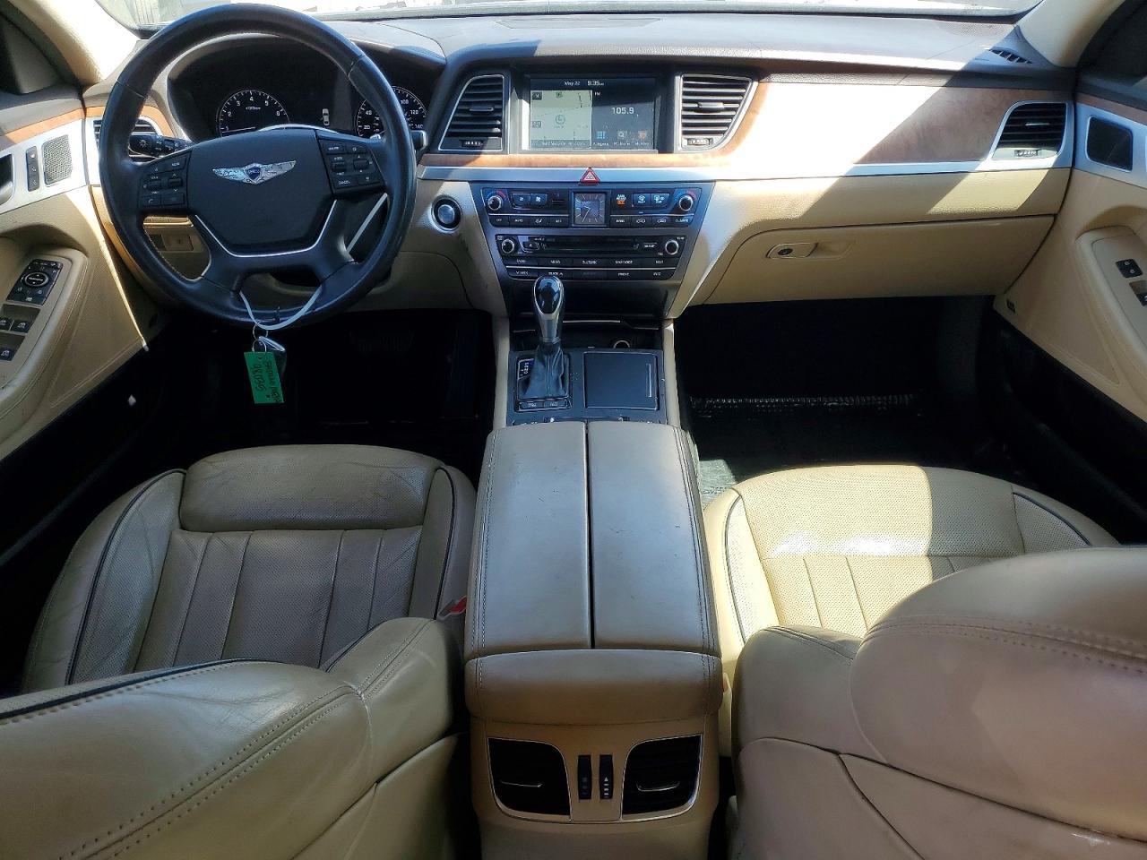 2015 Hyundai Genesis 5.0l Brown vin: KMHGN4JF2FU035680