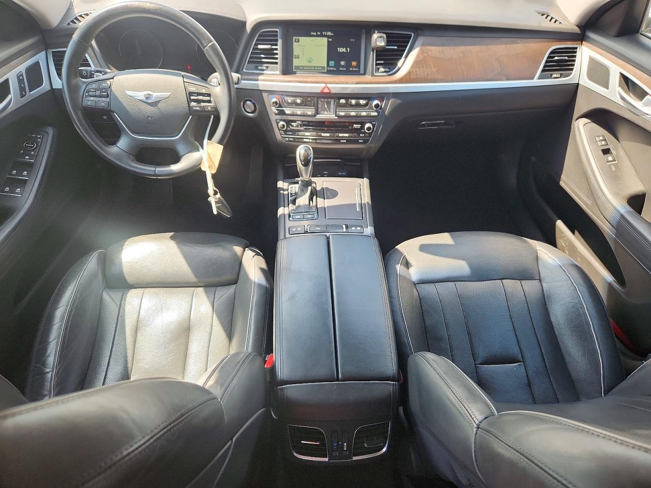 2015 Hyundai Genesis 5.0l White vin: KMHGN4JF2FU053497