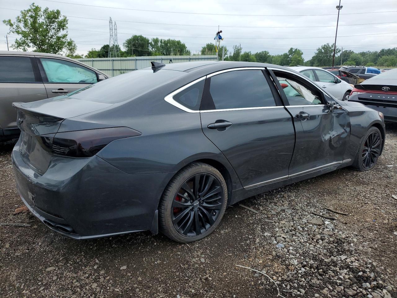 2015 Hyundai Genesis 5.0l Charcoal vin: KMHGN4JF2FU055931