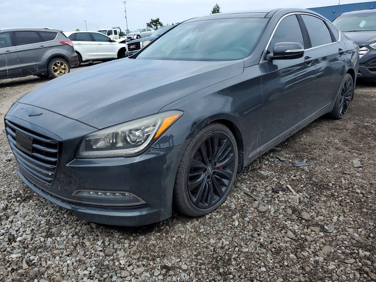 2015 Hyundai Genesis 5.0l Charcoal vin: KMHGN4JF2FU055931