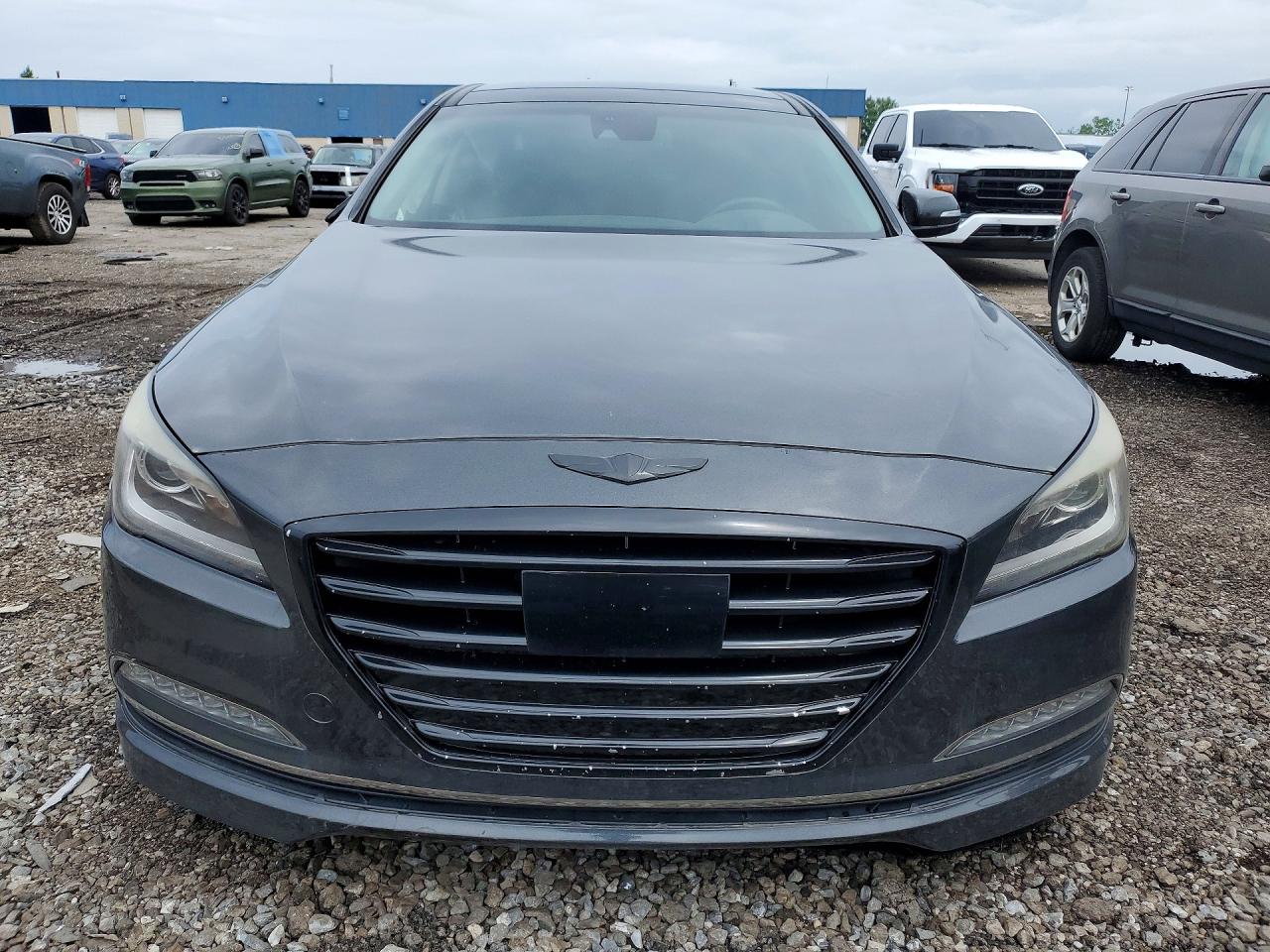 2015 Hyundai Genesis 5.0l Charcoal vin: KMHGN4JF2FU055931