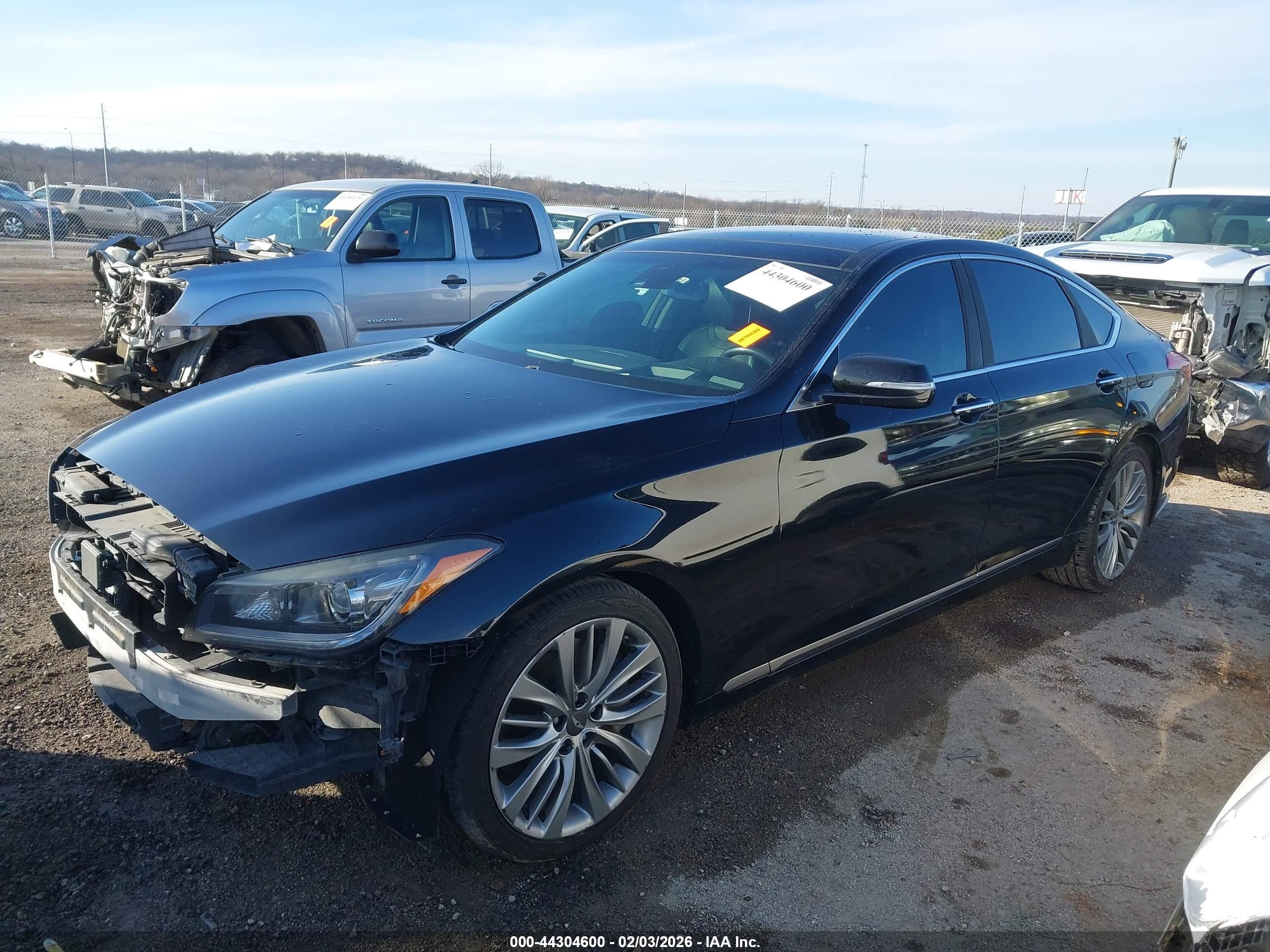 2015 Hyundai Genesis 5.0 Black vin: KMHGN4JF3FU092096