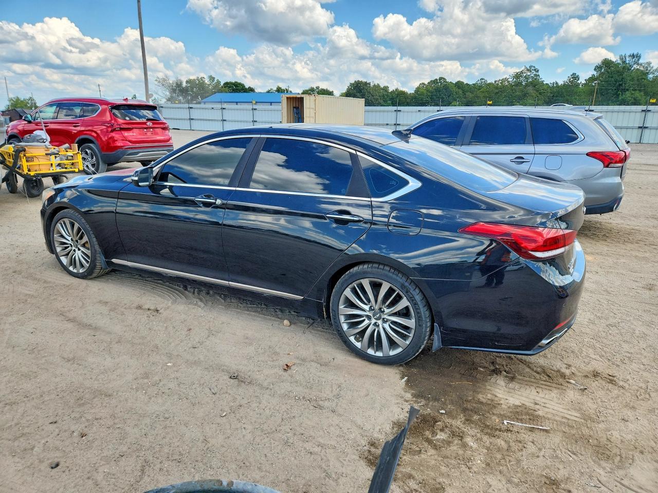 2015 Hyundai Genesis 5.0l Black vin: KMHGN4JF4FU045708