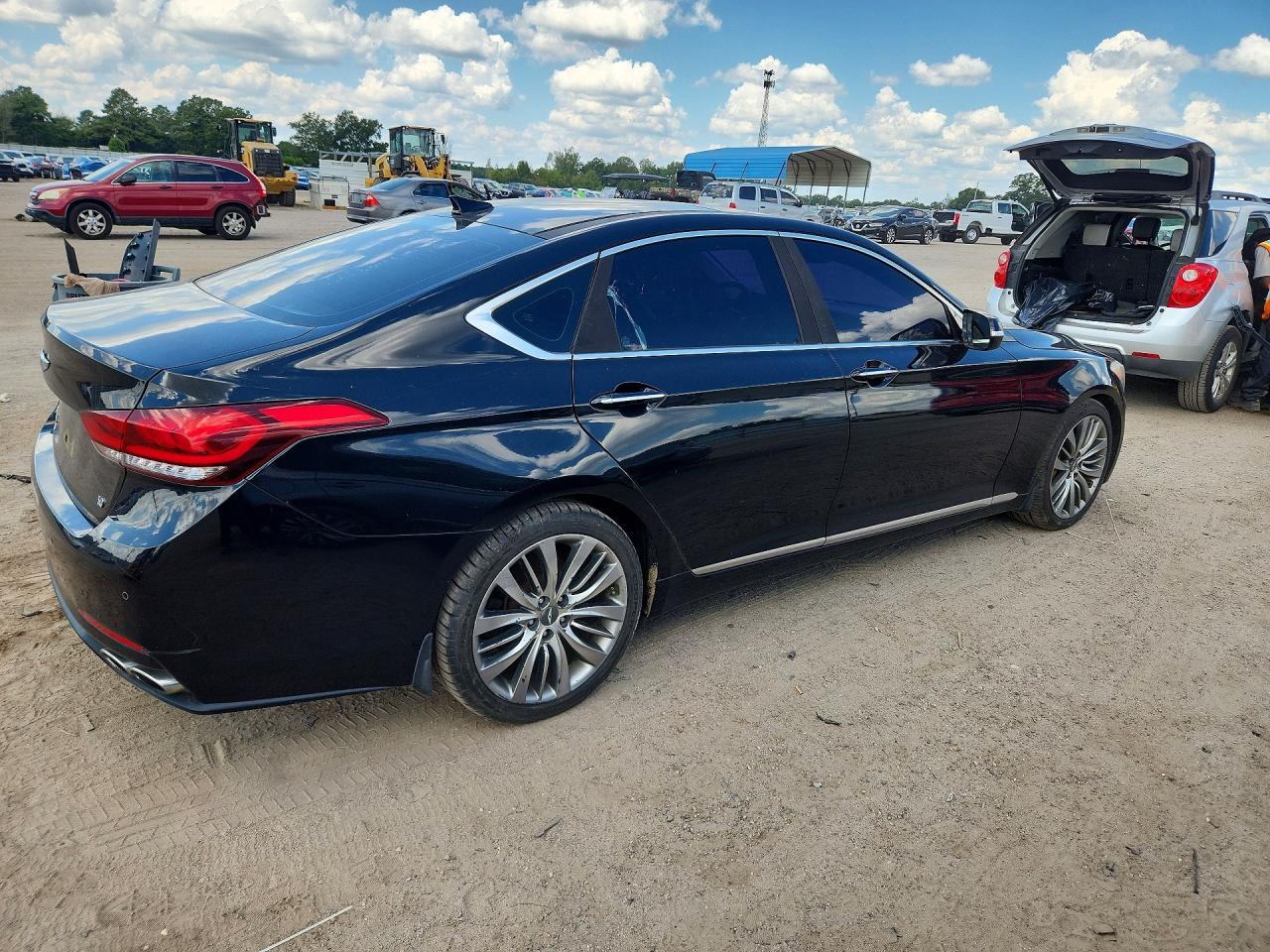 2015 Hyundai Genesis 5.0l Black vin: KMHGN4JF4FU045708