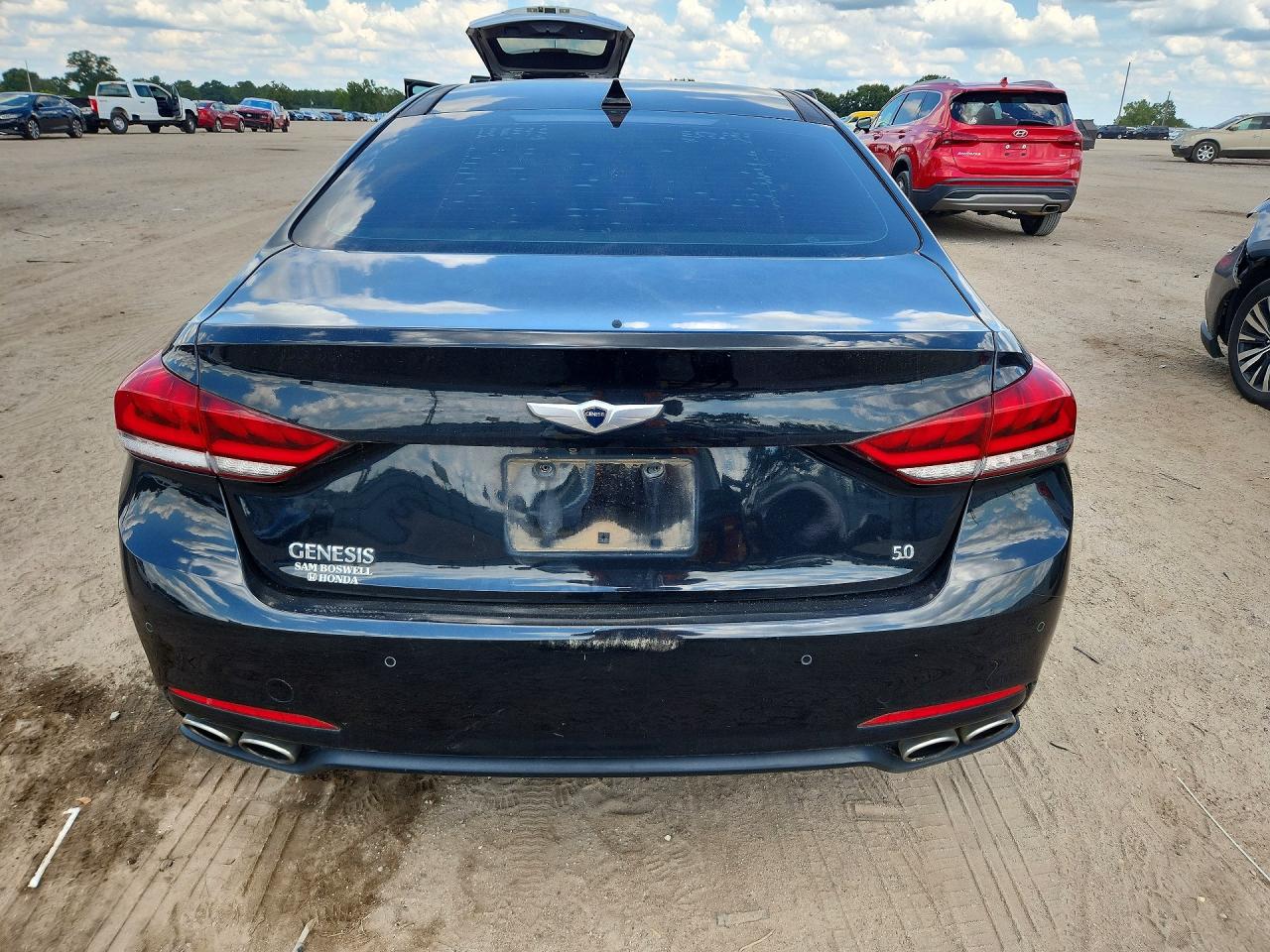 2015 Hyundai Genesis 5.0l Black vin: KMHGN4JF4FU045708