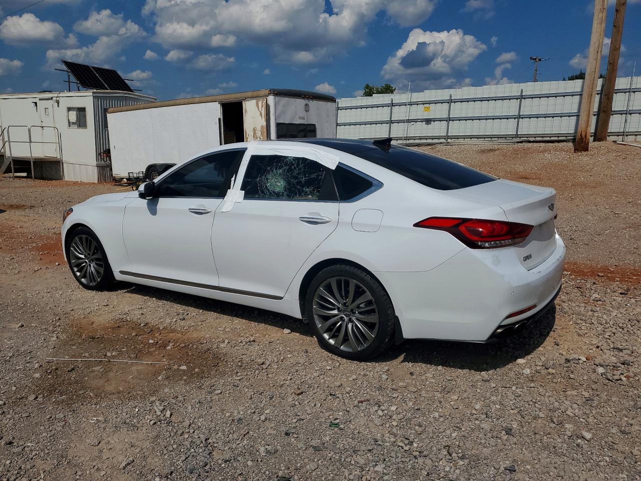 2015 Hyundai Genesis 5.0l White vin: KMHGN4JF4FU073458