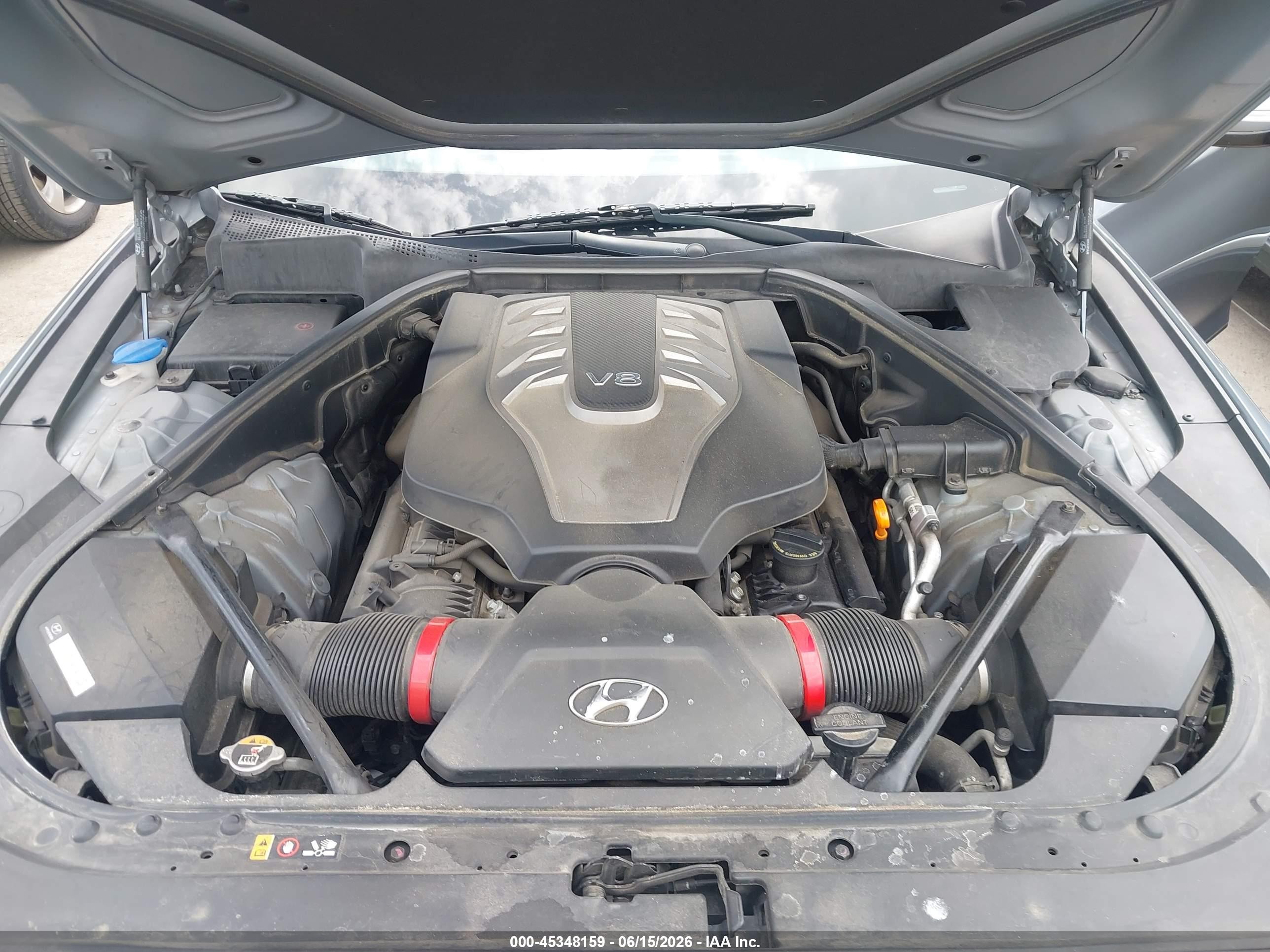 2015 Hyundai Genesis 5.0 Серый vin: KMHGN4JF4FU079454