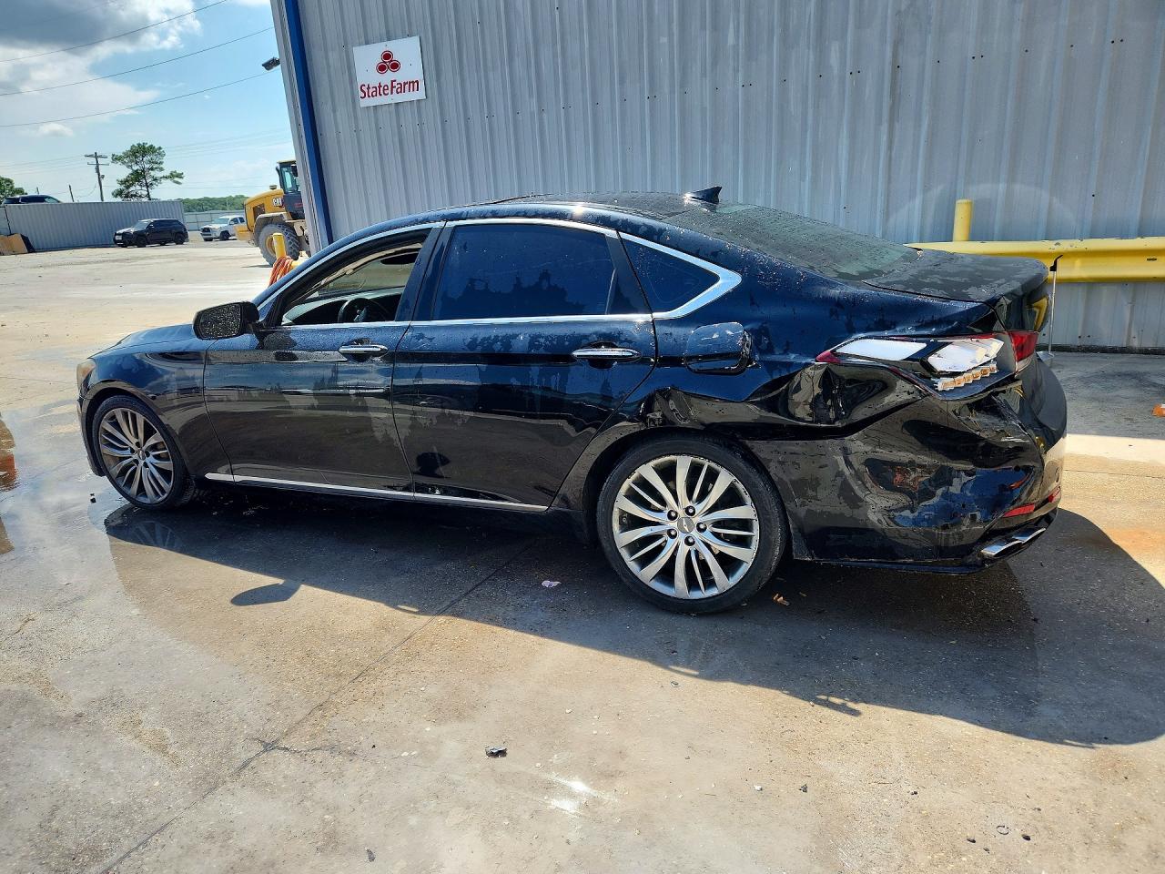 2015 Hyundai Genesis 5.0l Black vin: KMHGN4JF5FU016735