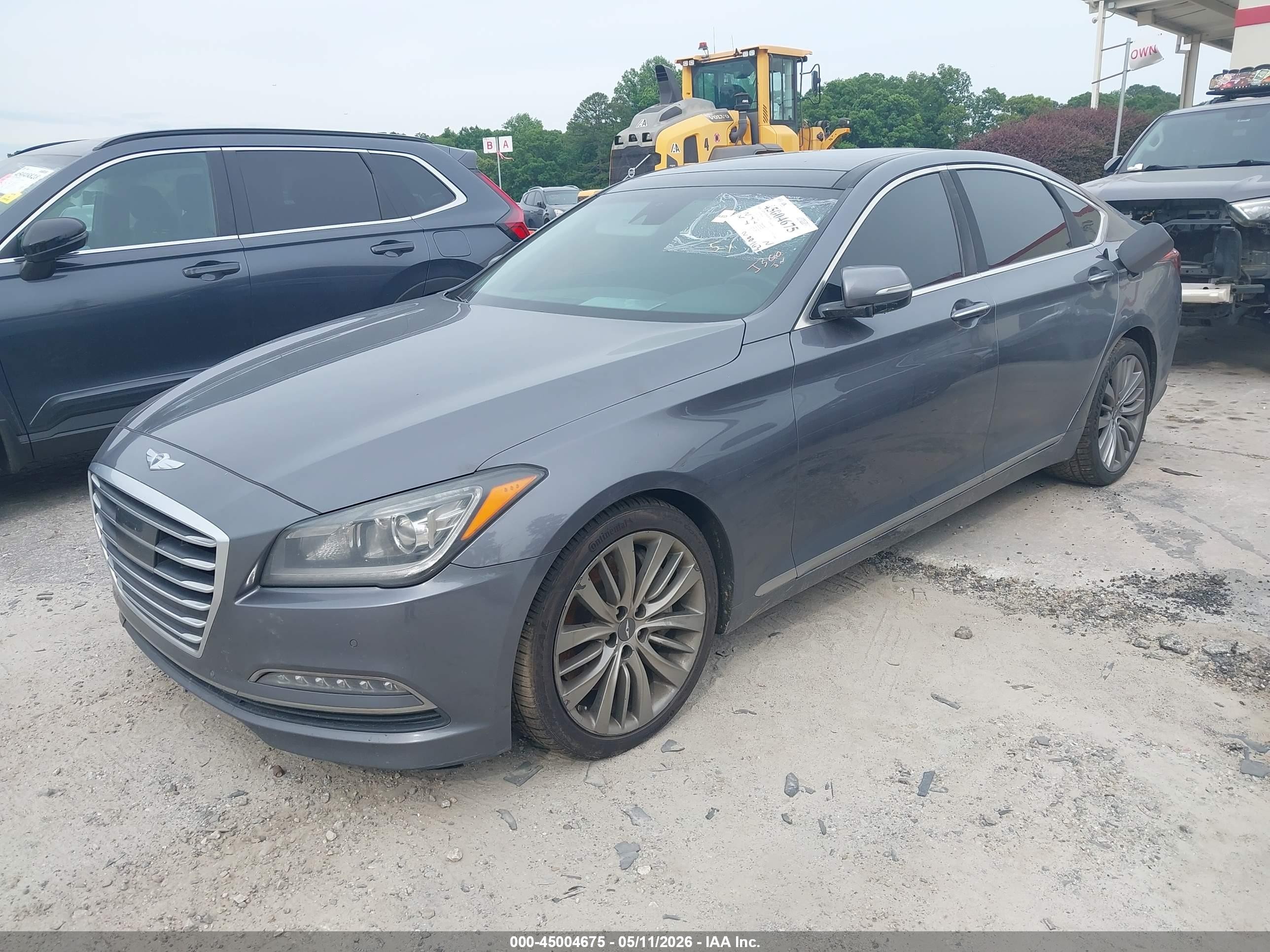 2015 Hyundai Genesis 5.0 Gray vin: KMHGN4JF5FU072755