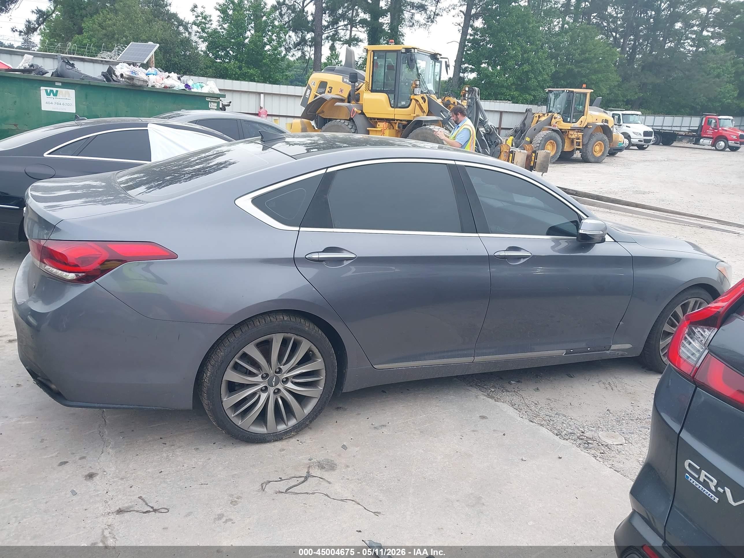 2015 Hyundai Genesis 5.0 Gray vin: KMHGN4JF5FU072755