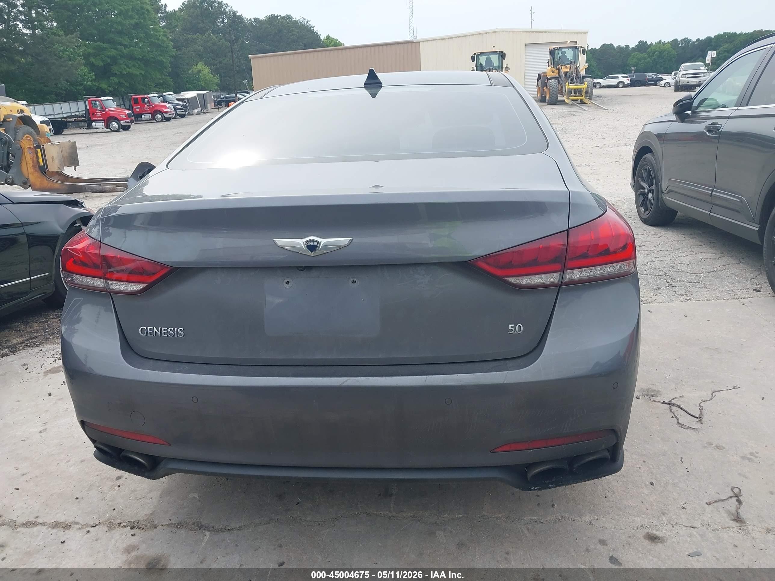 2015 Hyundai Genesis 5.0 Gray vin: KMHGN4JF5FU072755