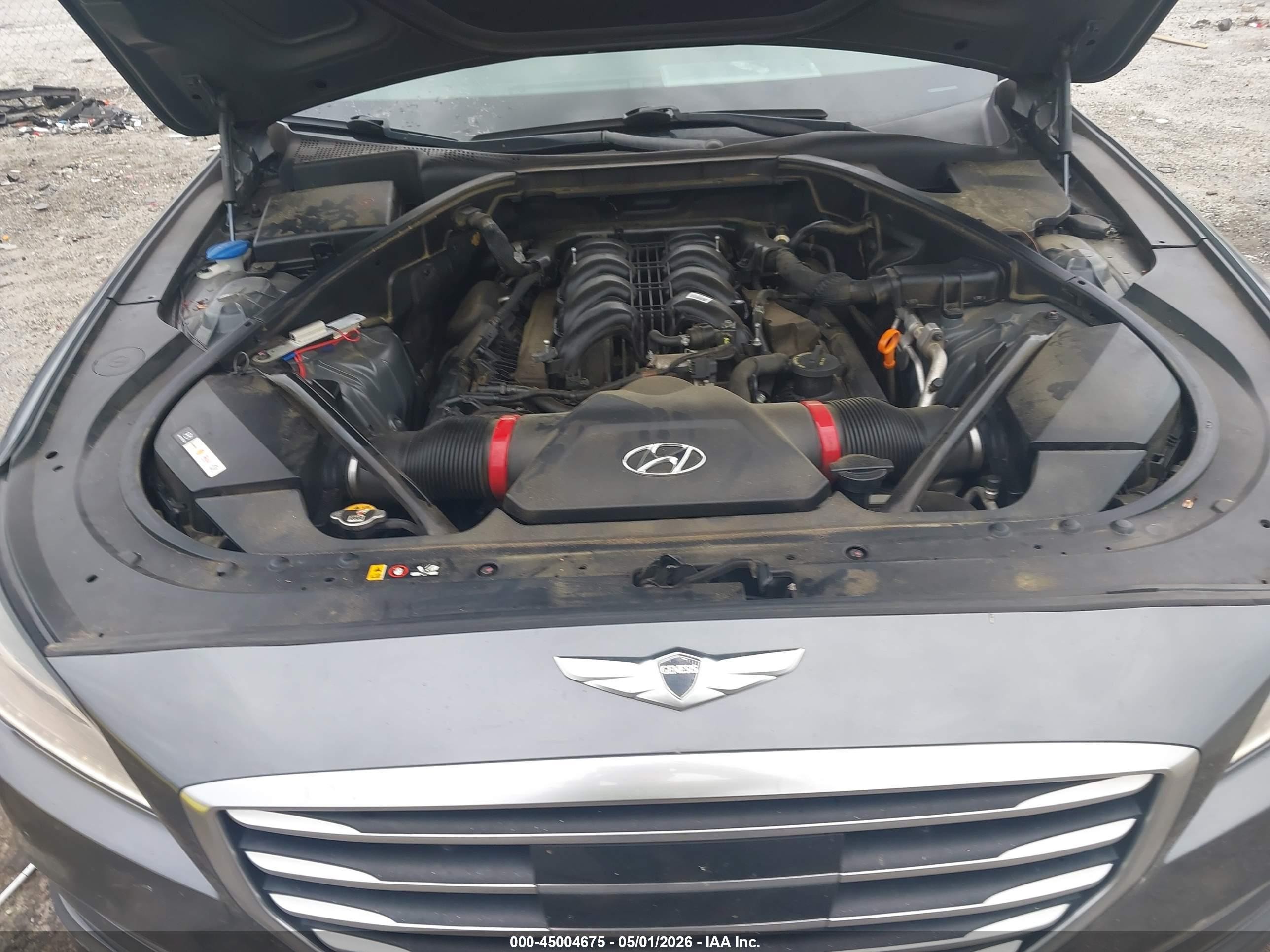 2015 Hyundai Genesis 5.0 Gray vin: KMHGN4JF5FU072755