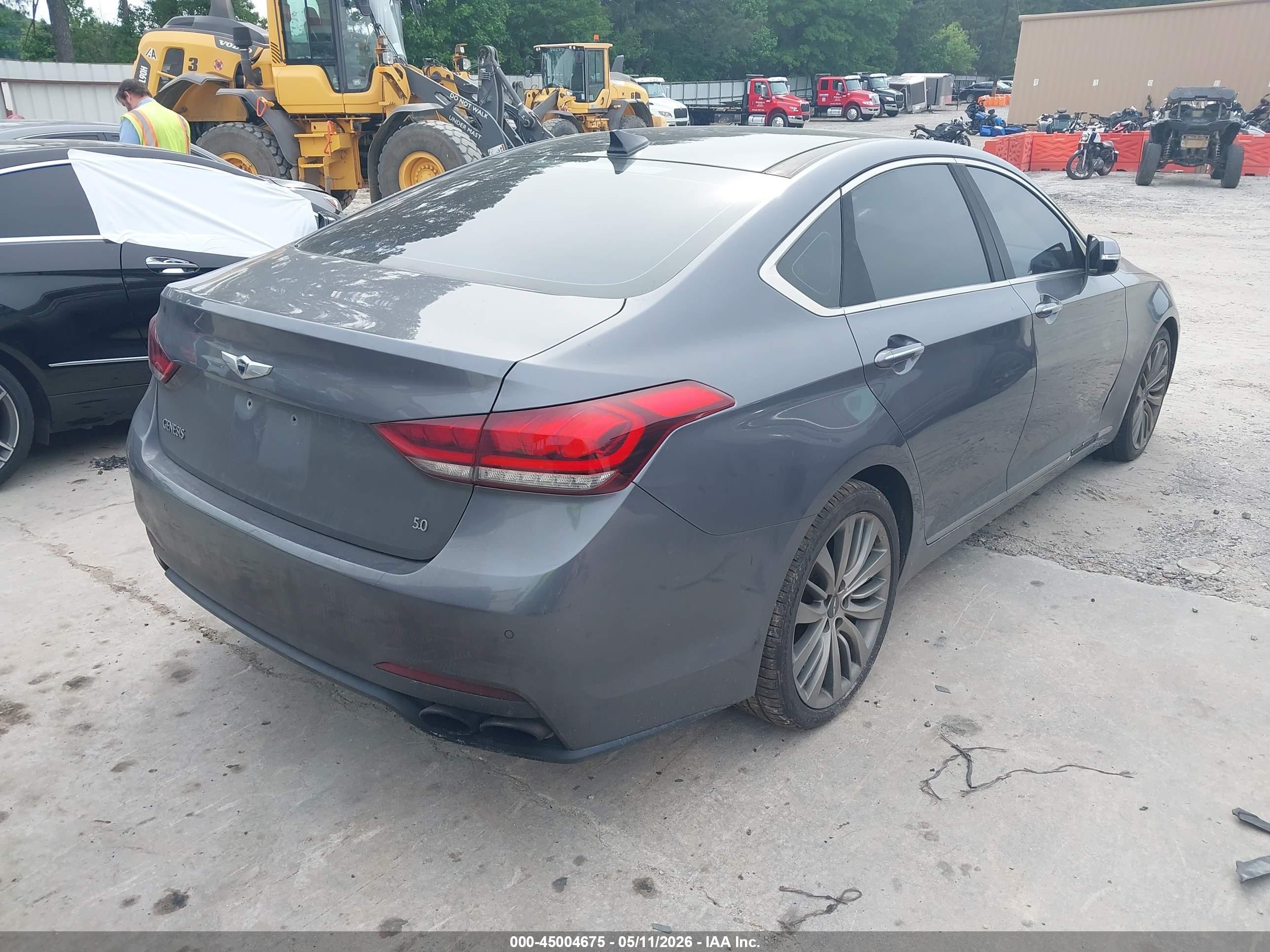 2015 Hyundai Genesis 5.0 Gray vin: KMHGN4JF5FU072755