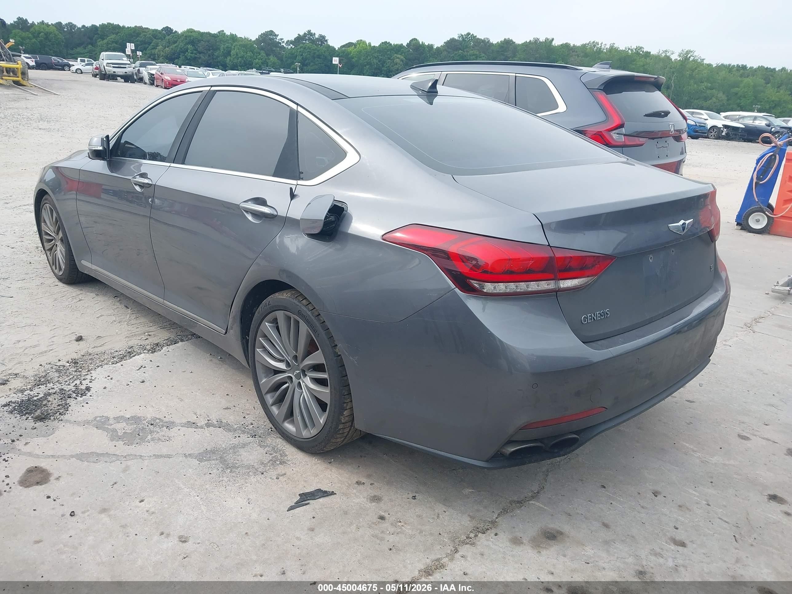 2015 Hyundai Genesis 5.0 Gray vin: KMHGN4JF5FU072755