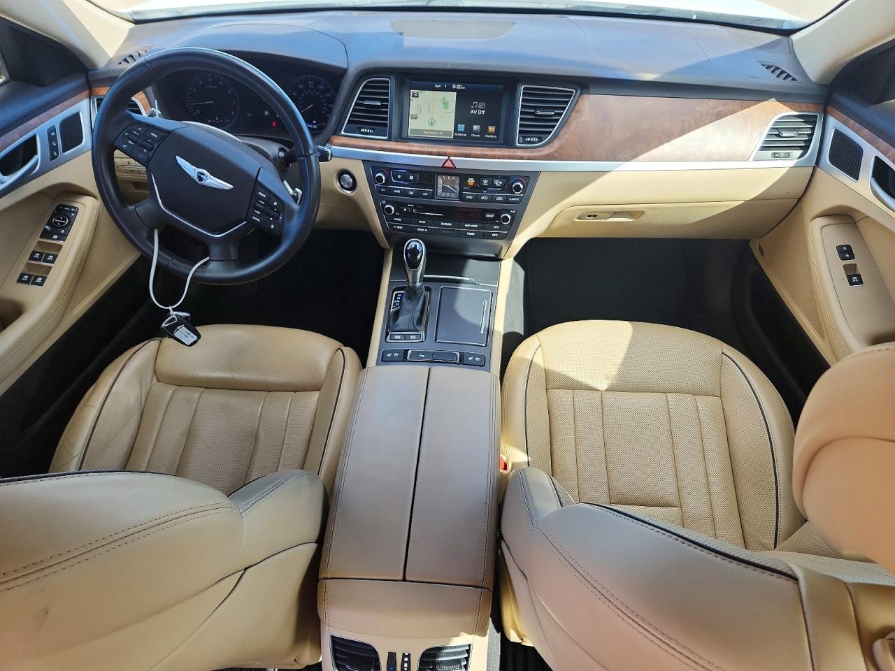 2015 Hyundai Genesis 5.0l White vin: KMHGN4JF5FU102708