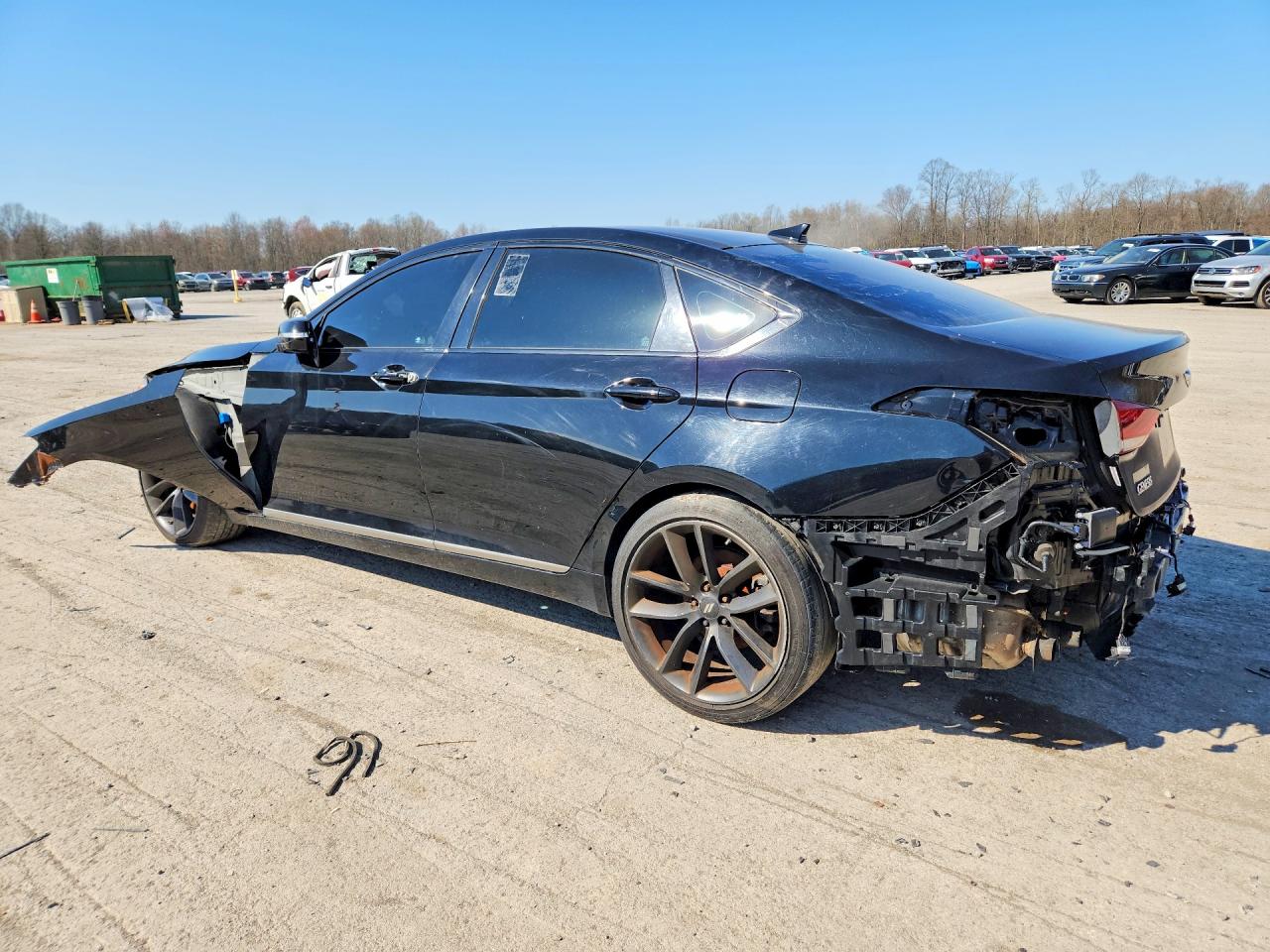 2015 Hyundai Genesis 5.0l Black vin: KMHGN4JF6FU041305
