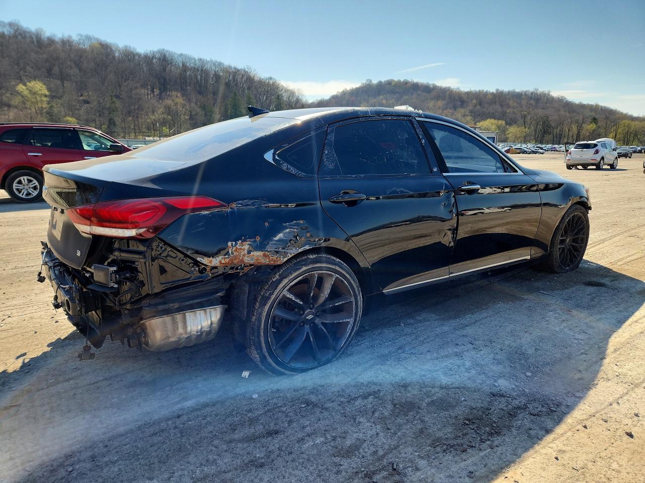 2015 Hyundai Genesis 5.0l Black vin: KMHGN4JF6FU041305