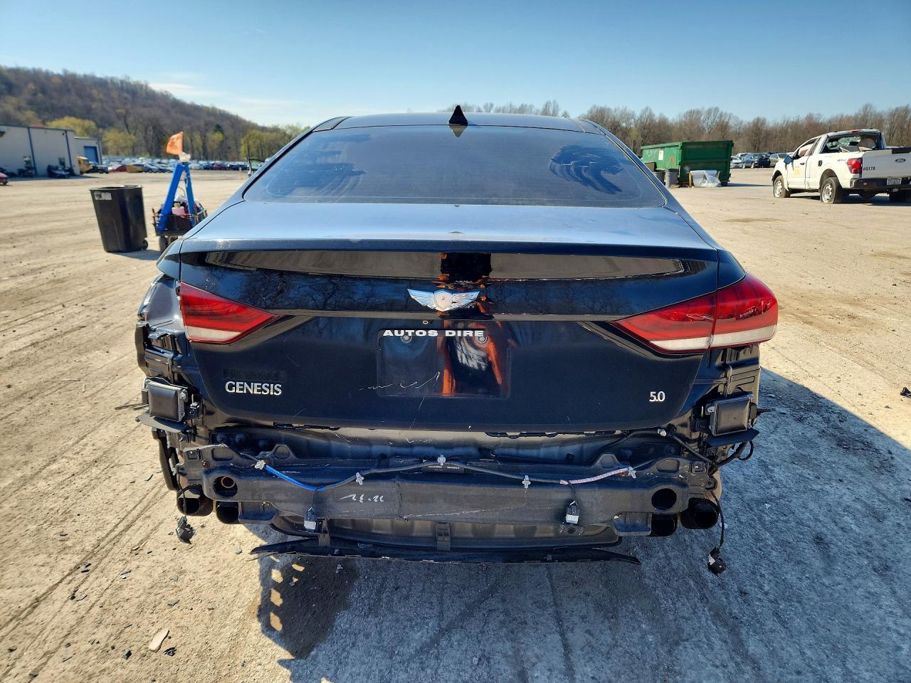 2015 Hyundai Genesis 5.0l Black vin: KMHGN4JF6FU041305