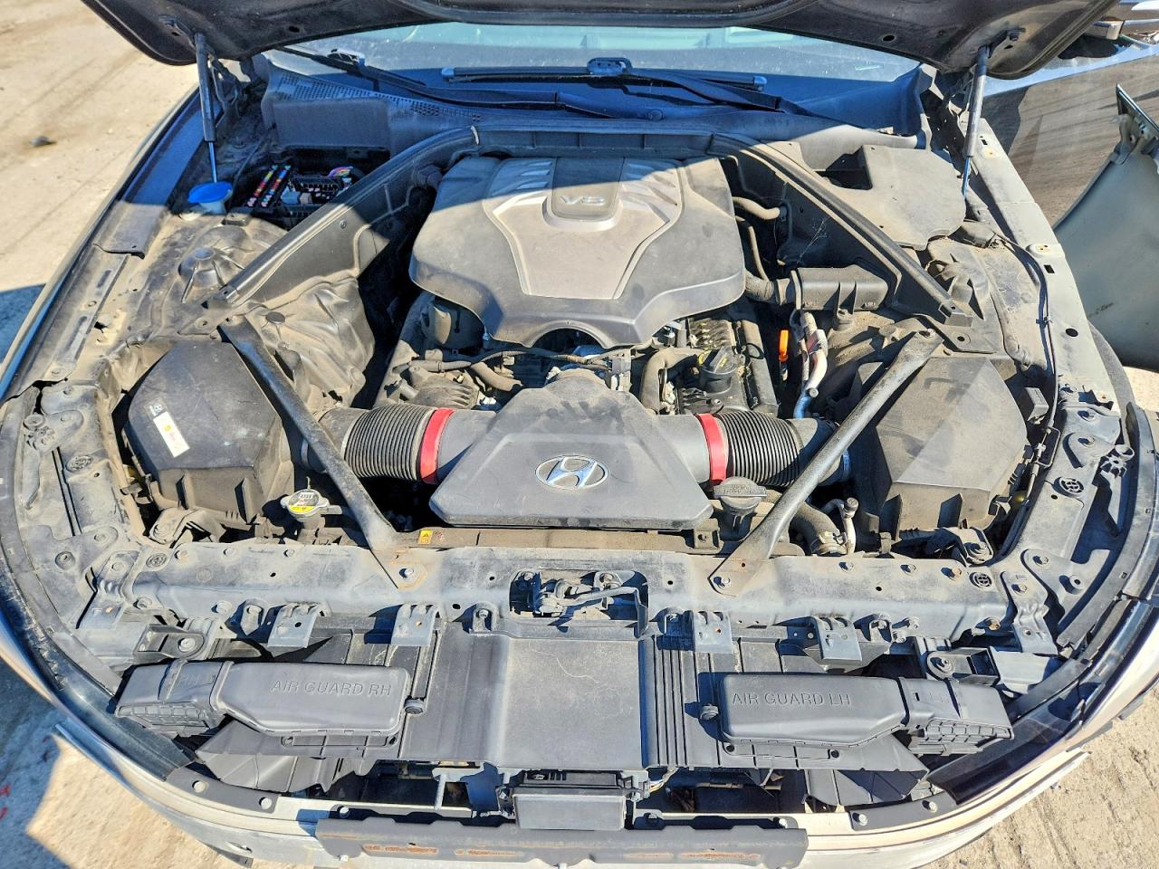 2015 Hyundai Genesis 5.0l Black vin: KMHGN4JF6FU041305