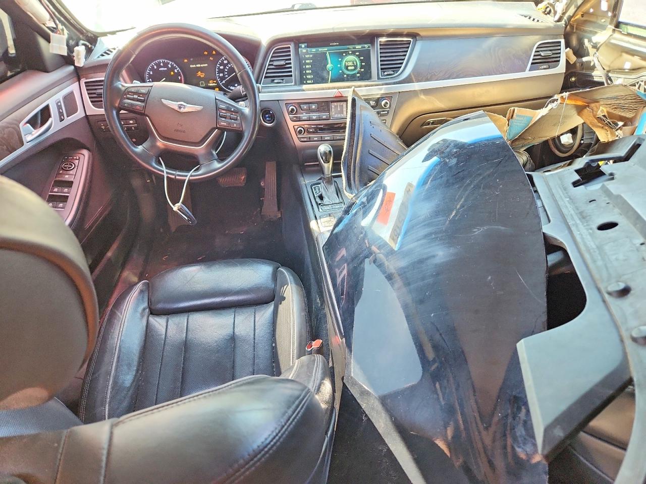 2015 Hyundai Genesis 5.0l Black vin: KMHGN4JF6FU041305