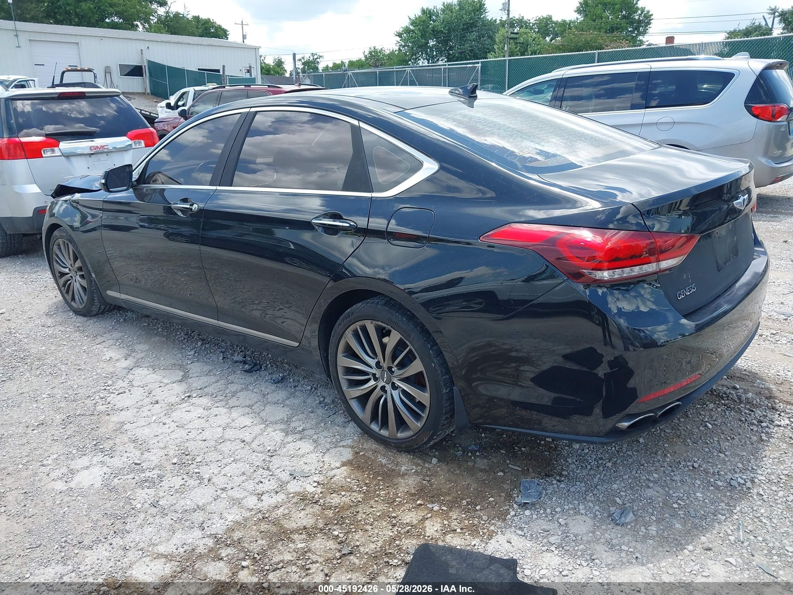 2015 Hyundai Genesis 5.0 Black vin: KMHGN4JF6FU041837