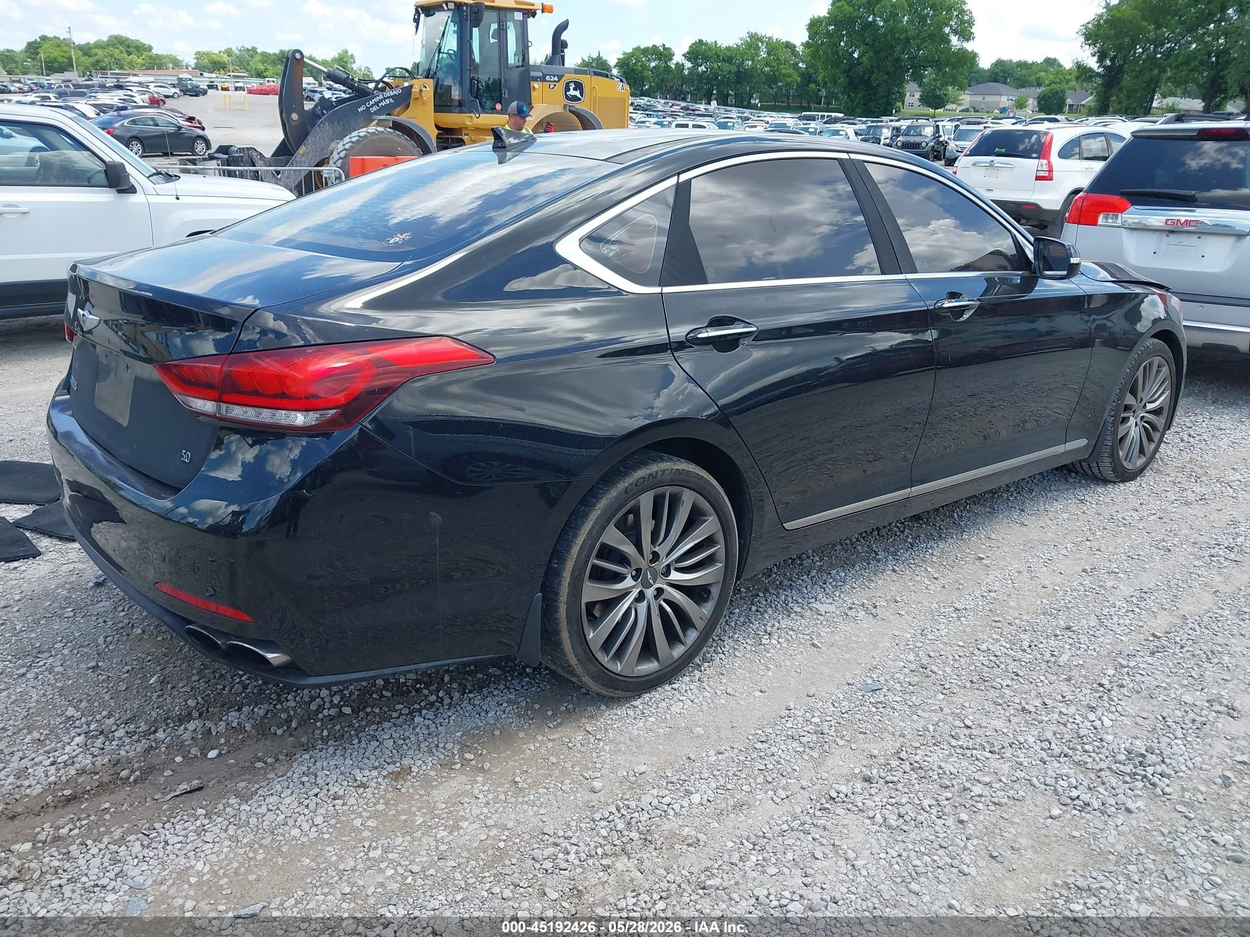 2015 Hyundai Genesis 5.0 Black vin: KMHGN4JF6FU041837
