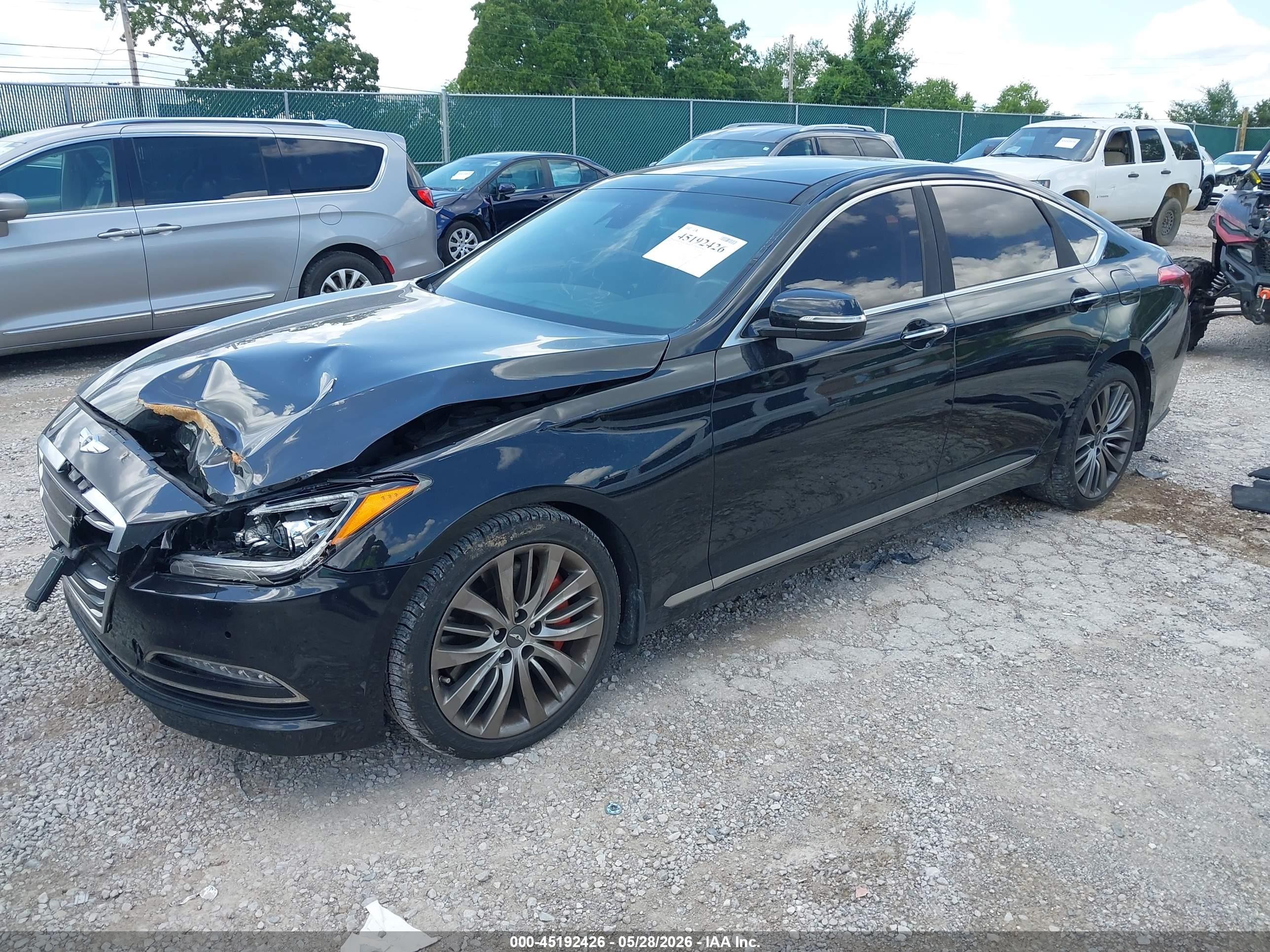 2015 Hyundai Genesis 5.0 Black vin: KMHGN4JF6FU041837