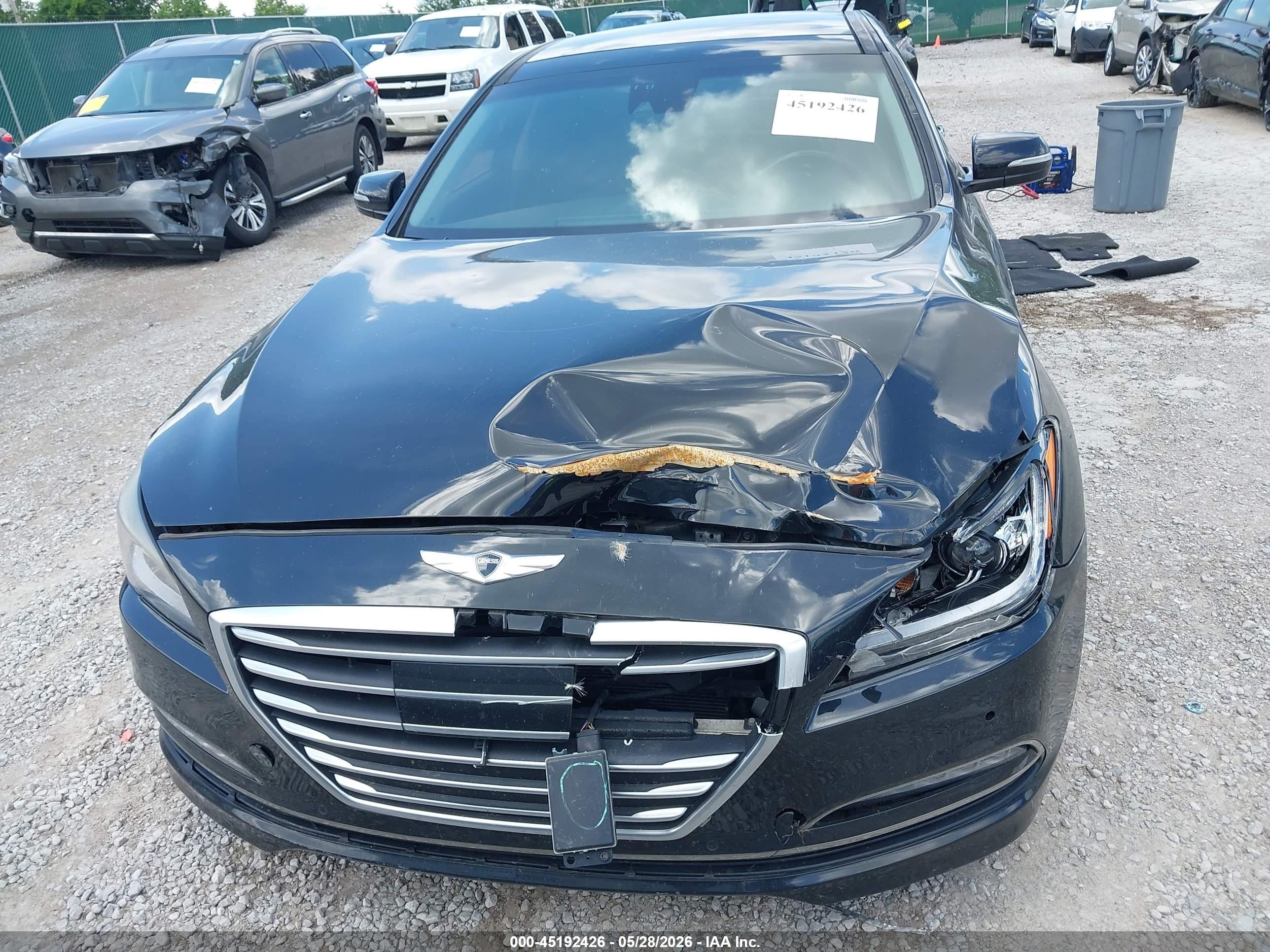 2015 Hyundai Genesis 5.0 Black vin: KMHGN4JF6FU041837
