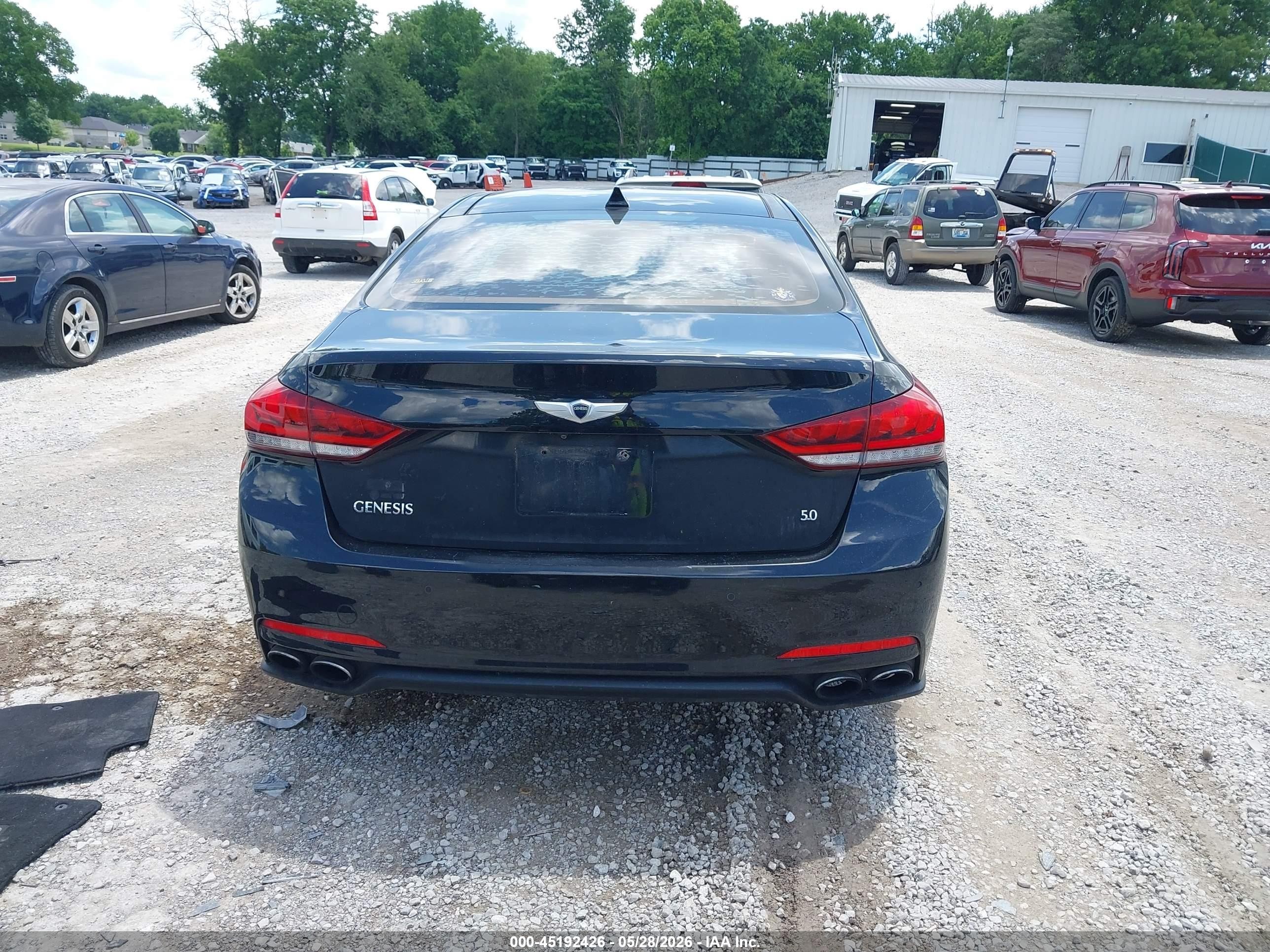 2015 Hyundai Genesis 5.0 Black vin: KMHGN4JF6FU041837