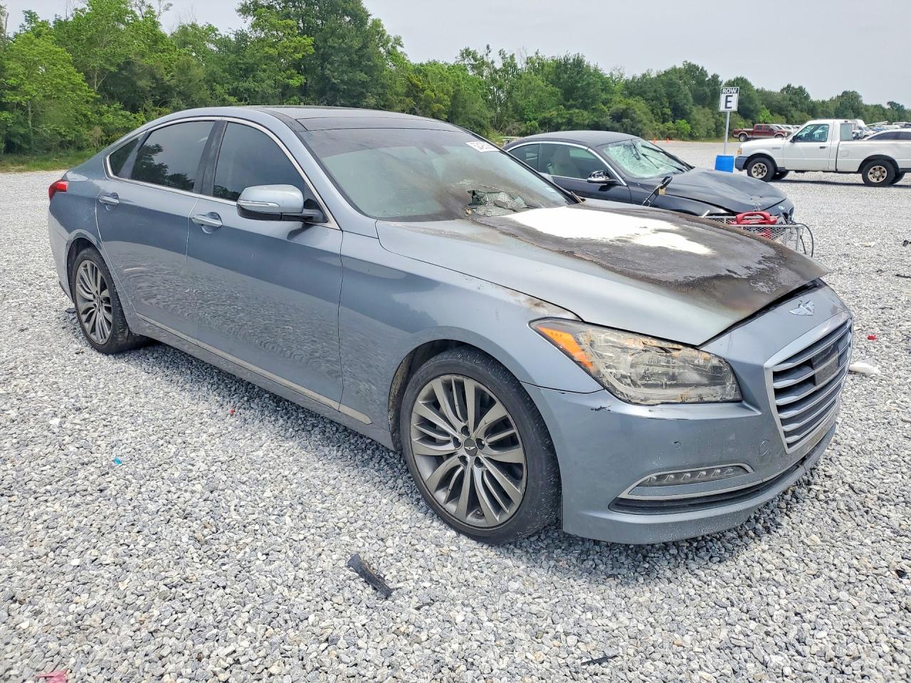 2015 Hyundai Genesis 5.0l Blue vin: KMHGN4JF7FU054550