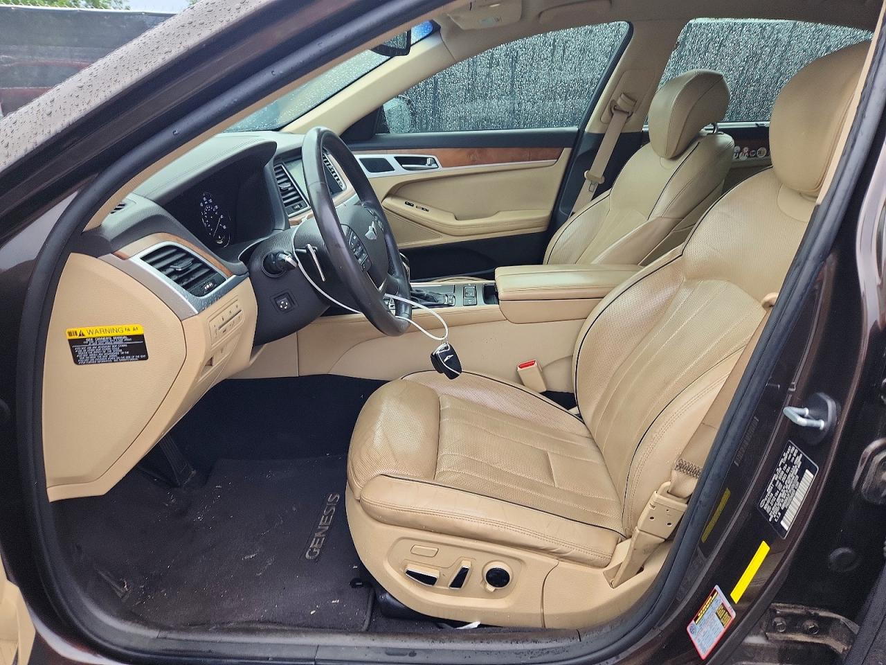 2015 Hyundai Genesis 5.0l Brown vin: KMHGN4JF7FU061028