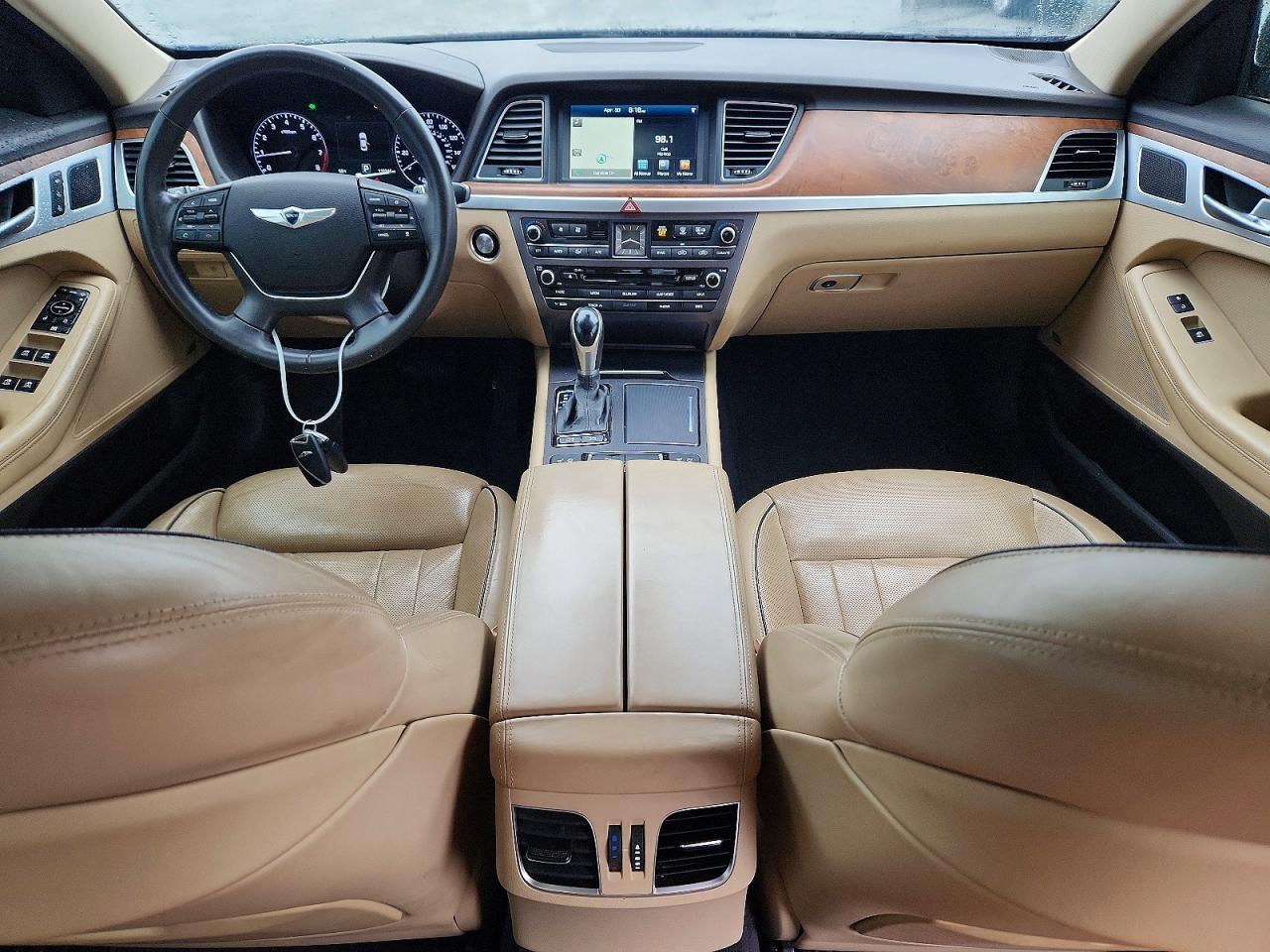 2015 Hyundai Genesis 5.0l Brown vin: KMHGN4JF7FU061028