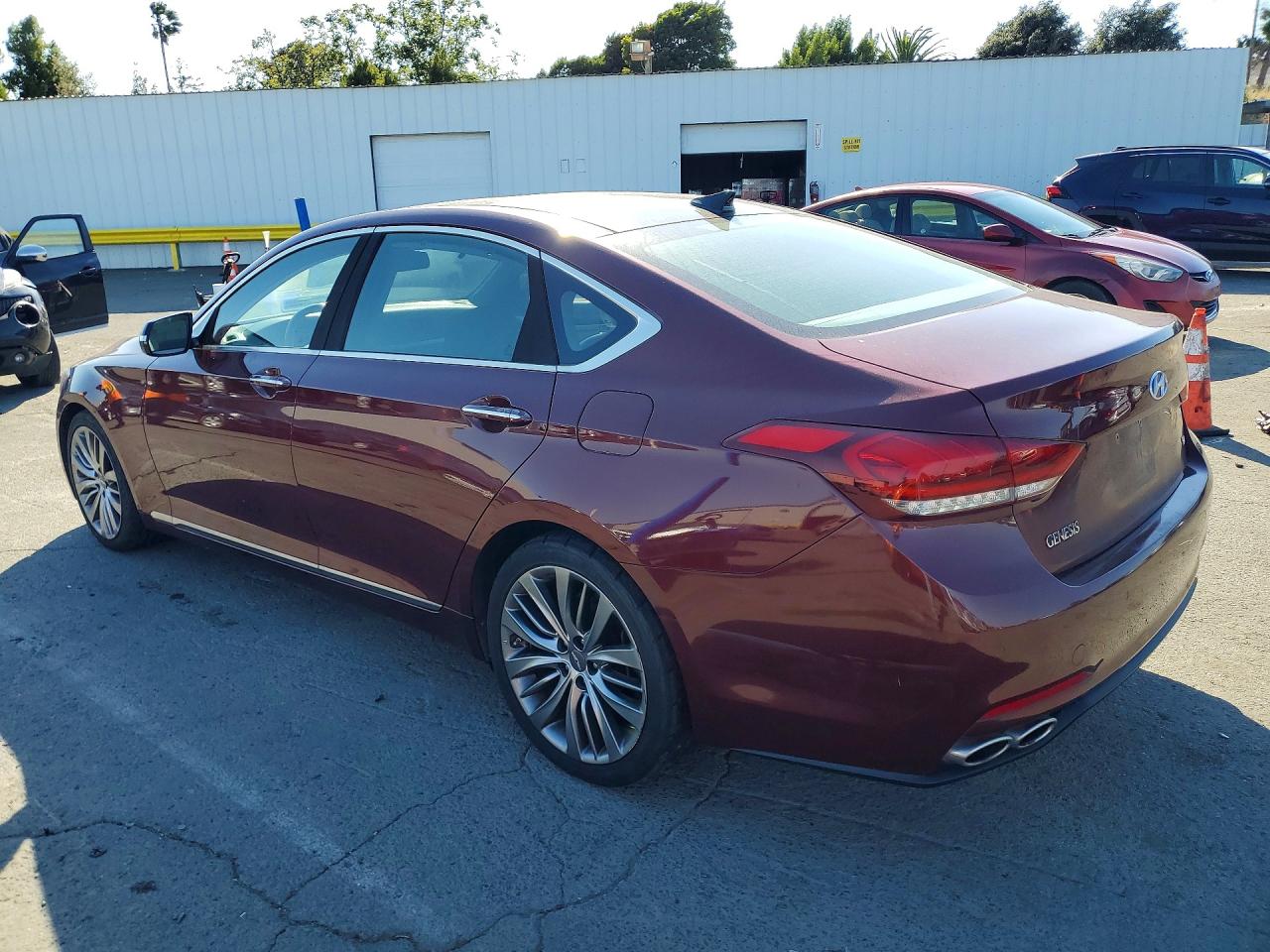 2015 Hyundai Genesis 5.0l Burgundy vin: KMHGN4JF8FU034680