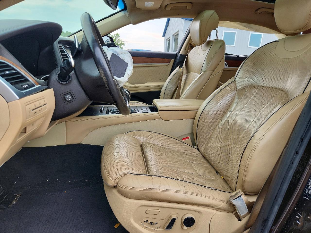 2015 Hyundai Genesis 5.0l Brown vin: KMHGN4JF9FU060026