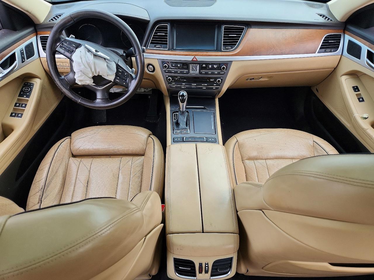 2015 Hyundai Genesis 5.0l Brown vin: KMHGN4JF9FU060026