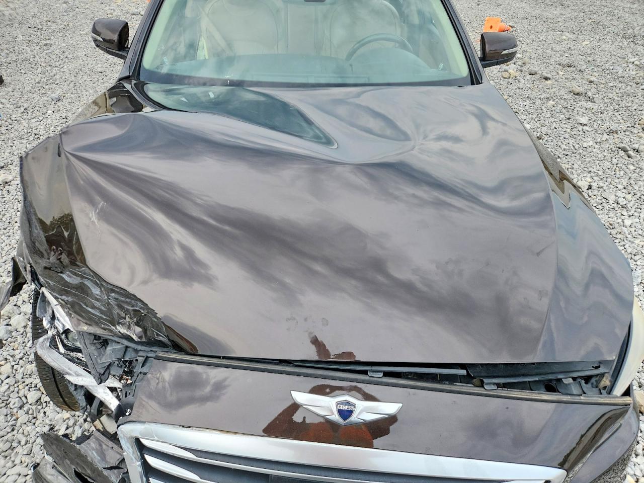 2015 Hyundai Genesis 5.0l Brown vin: KMHGN4JF9FU060026