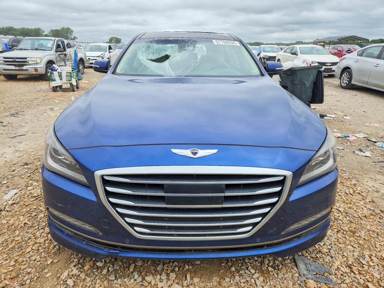 2015 Hyundai Genesis 5.0l Blue vin: KMHGN4JF9FU060883