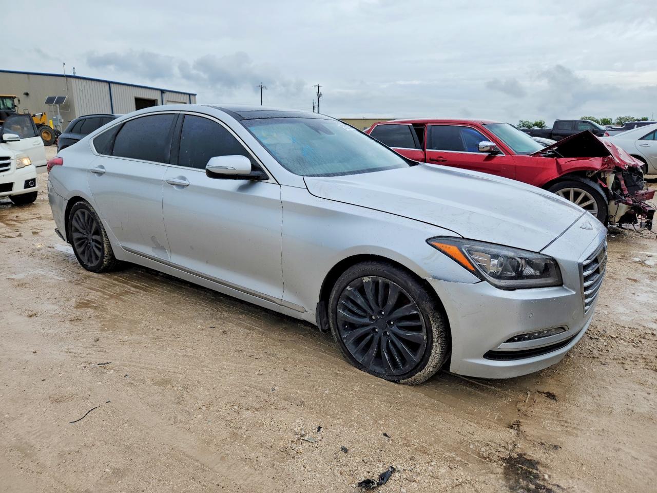 2015 Hyundai Genesis 5.0l Серебряный vin: KMHGN4JF9FU067154