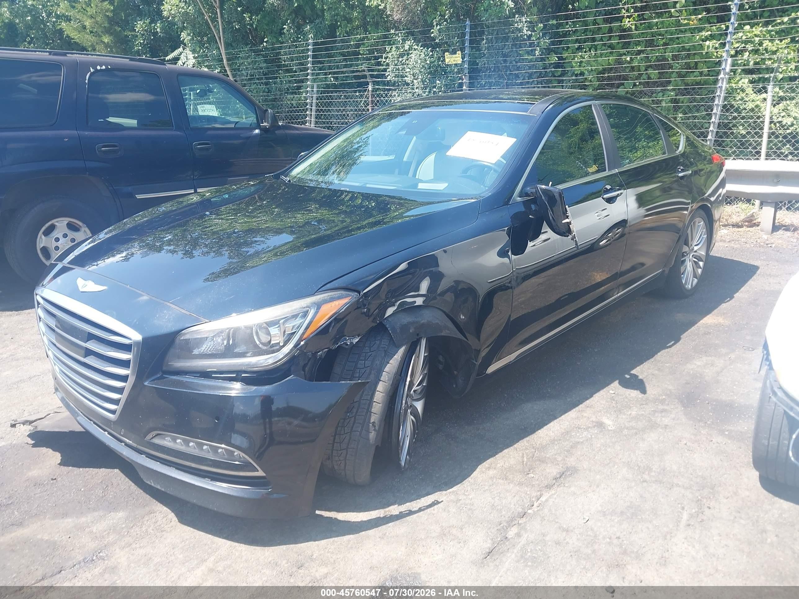 2015 Hyundai Genesis 5.0 Black vin: KMHGN4JF9FU074413