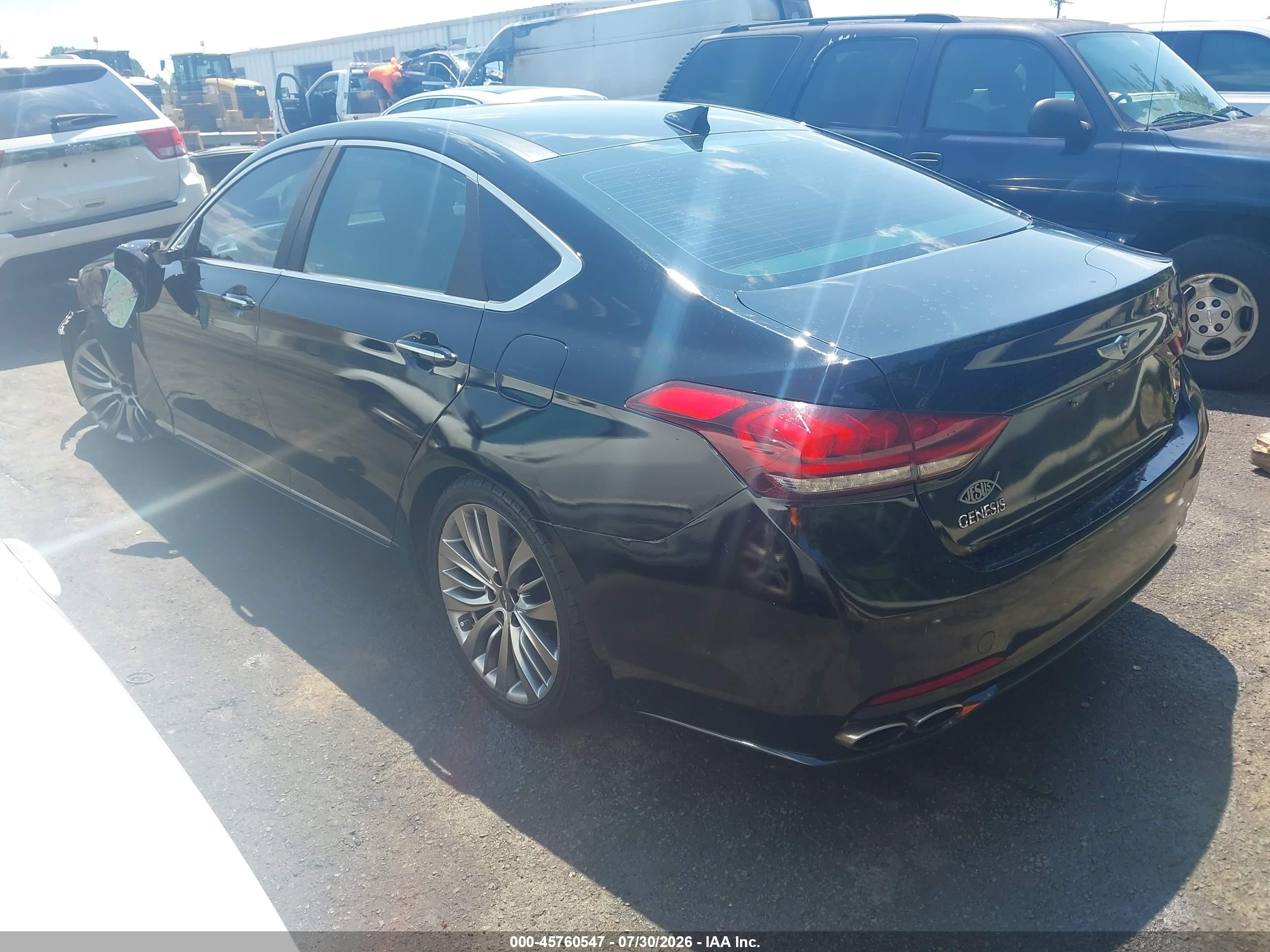2015 Hyundai Genesis 5.0 Black vin: KMHGN4JF9FU074413