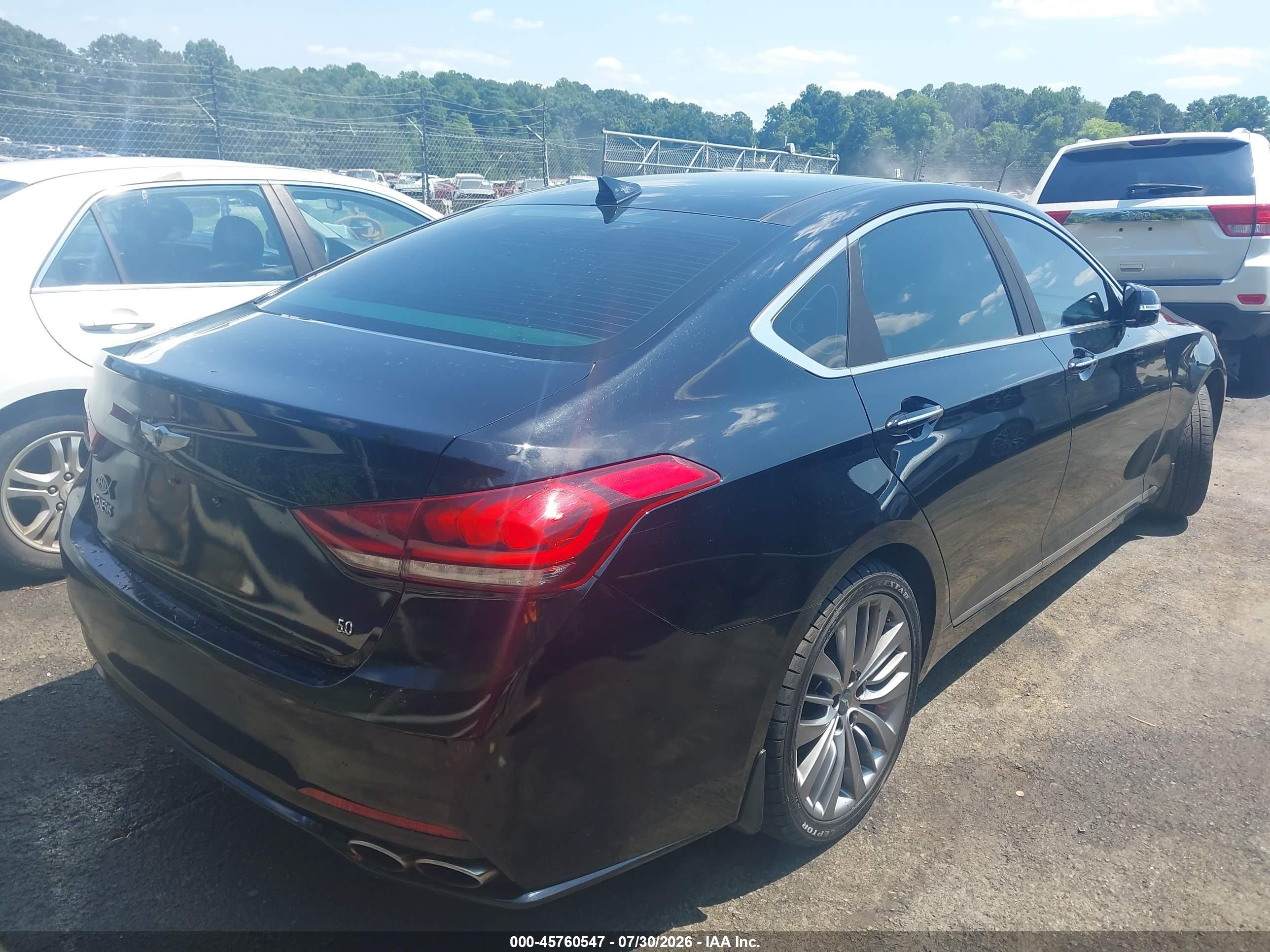 2015 Hyundai Genesis 5.0 Black vin: KMHGN4JF9FU074413
