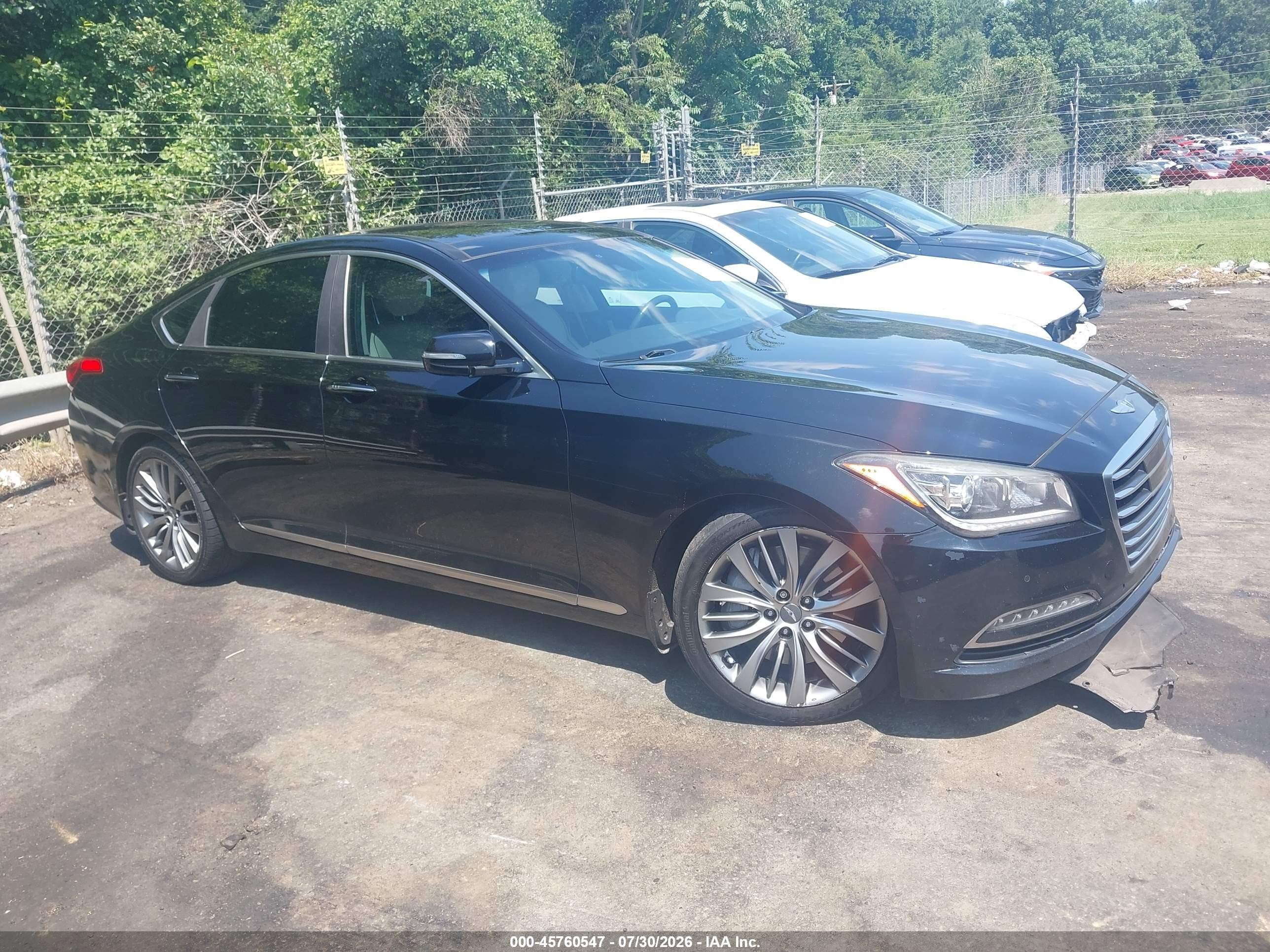2015 Hyundai Genesis 5.0 Black vin: KMHGN4JF9FU074413